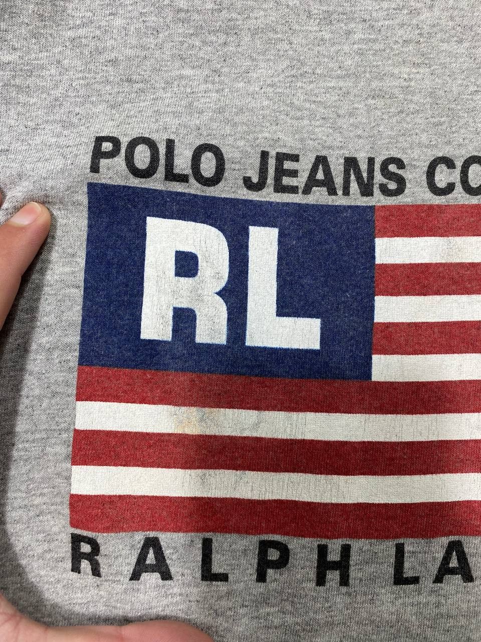 Polo Ralph Lauren × Vintage Vintage 90s Polo Ralph Lauren Jeans Co Bike Graphic T Shirt Size US L / EU 52-54 / 3 - 6 Thumbnail