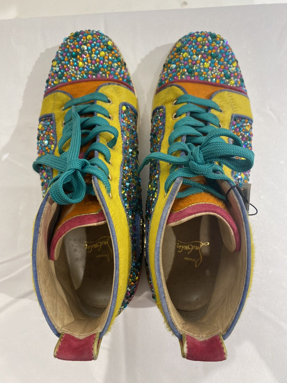 Christian Louboutin Christian Louboutin Strauss Swarovski Crystal Sneakers Size US 9.5 / EU 42-43 - 4 Thumbnail