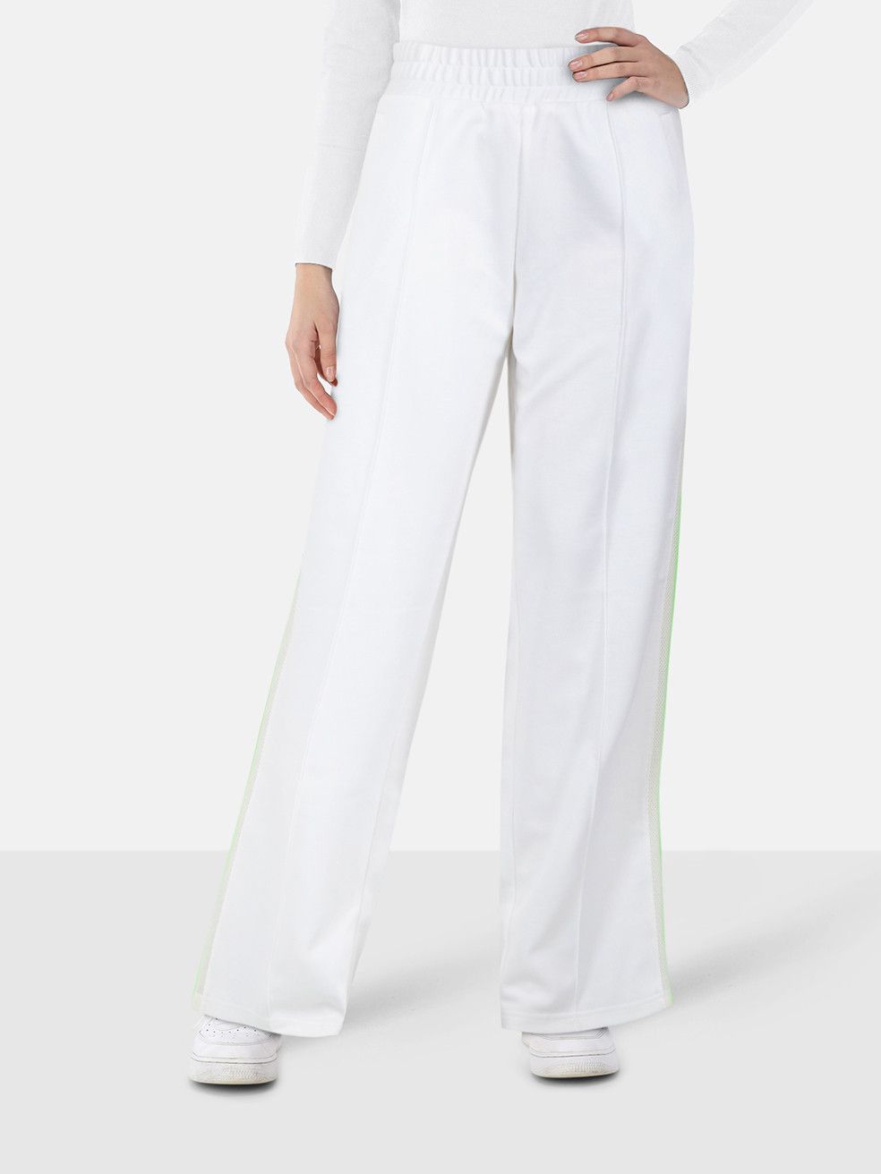 Off-White White Mesh Tape Joggers Size 28" / US 6 / IT 42 - 1 Thumbnail