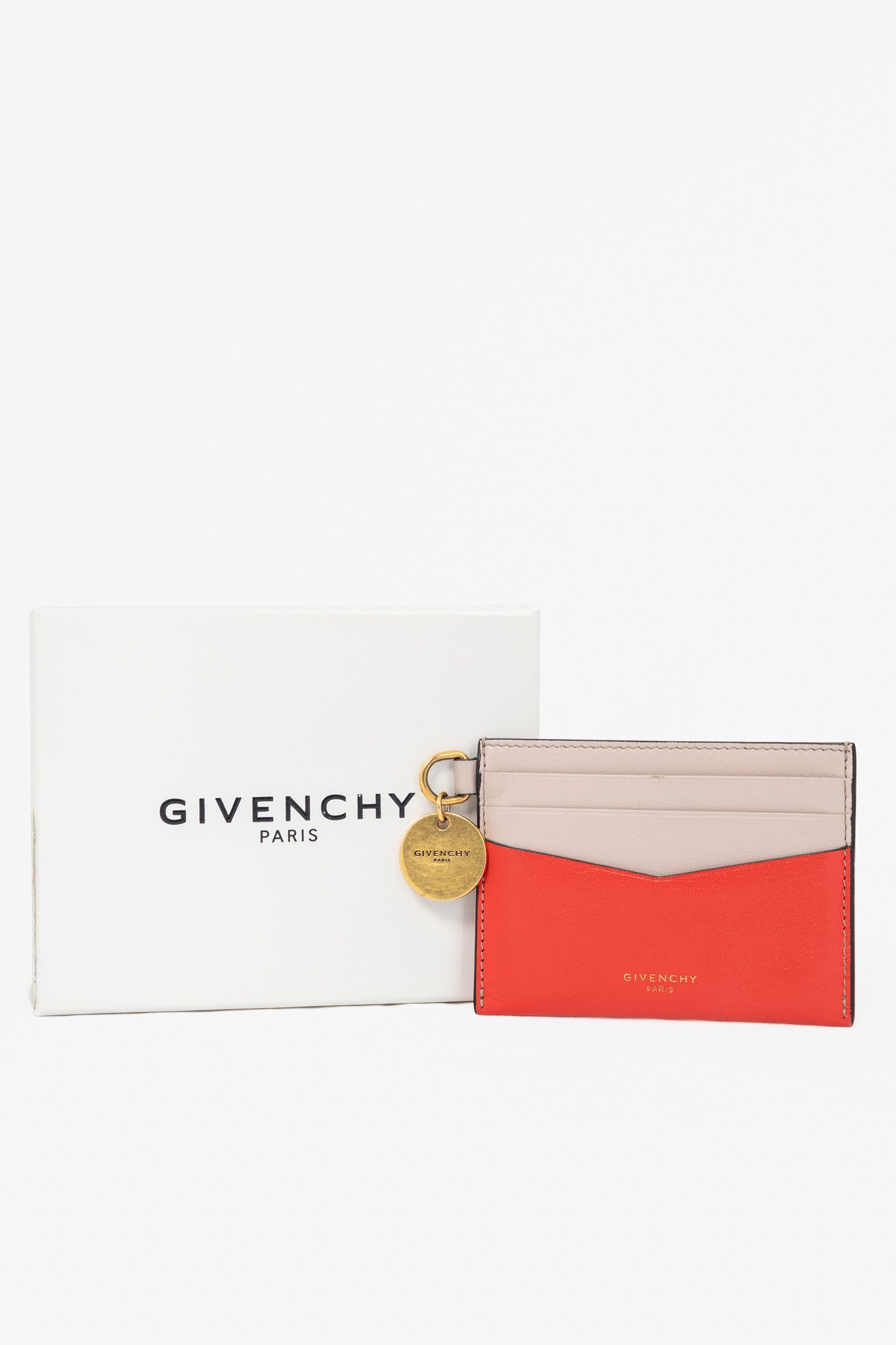 Givenchy Givenchy Edge Red & Pink Bi-Color Flat Grained Card Case Size ONE SIZE - 10 Thumbnail