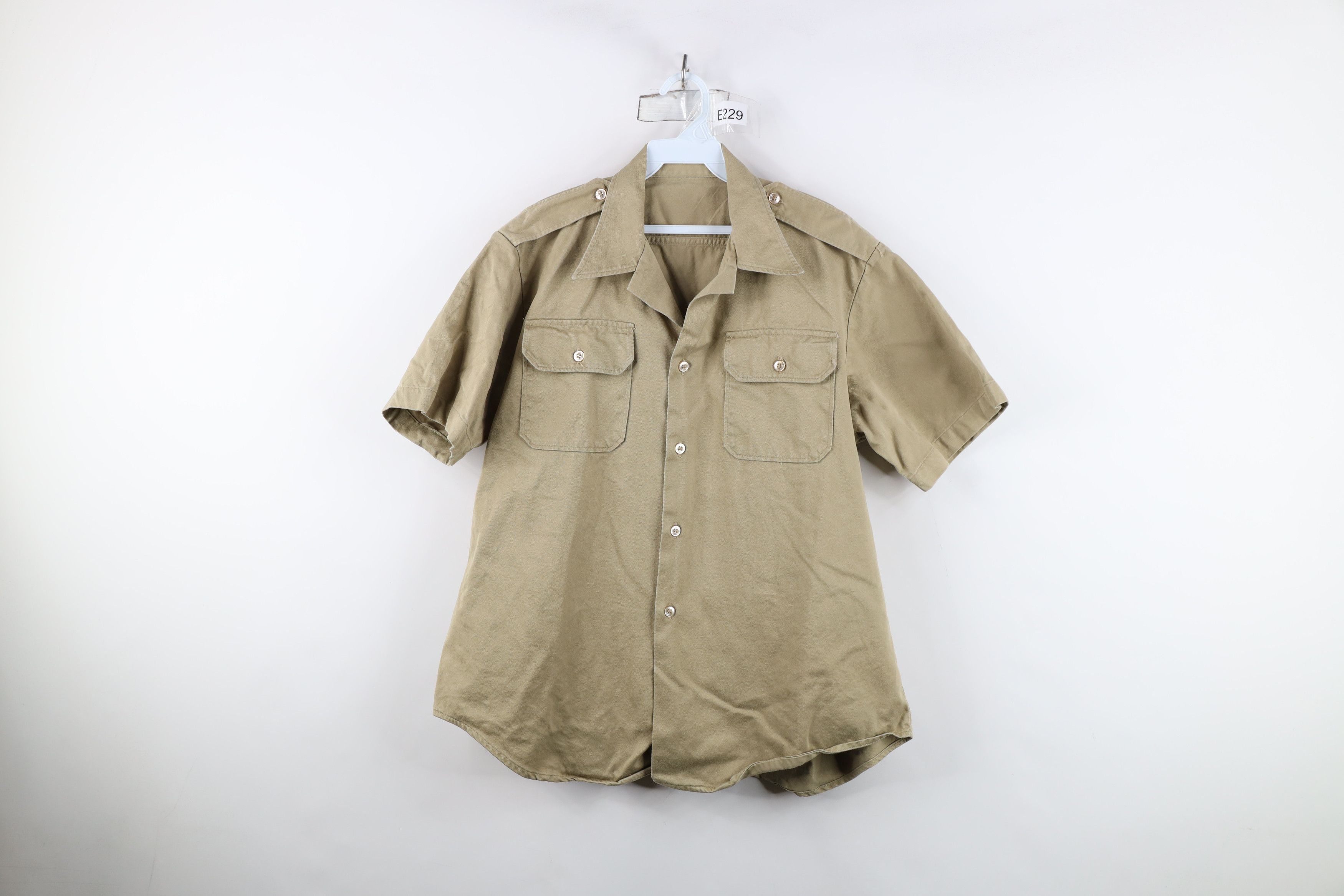 Vintage Vintage 60s 70s Vietnam War Field Combat Button Shirt USA Size US L / EU 52-54 / 3 - 1 Thumbnail