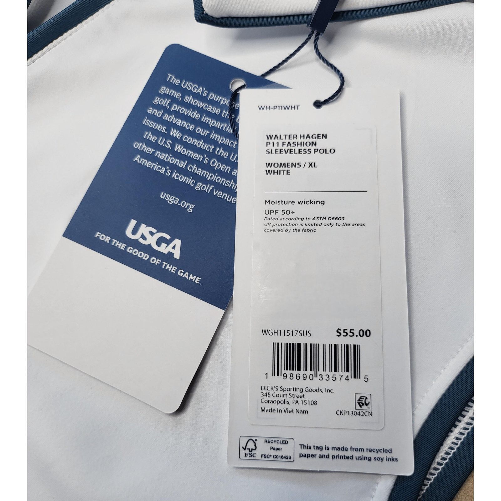 Other NWT 125th U.S. Open Oakmont Sleeveless USGA Golf Polo XL Size XXL / US 16-18 / IT 52-54 - 2 Thumbnail