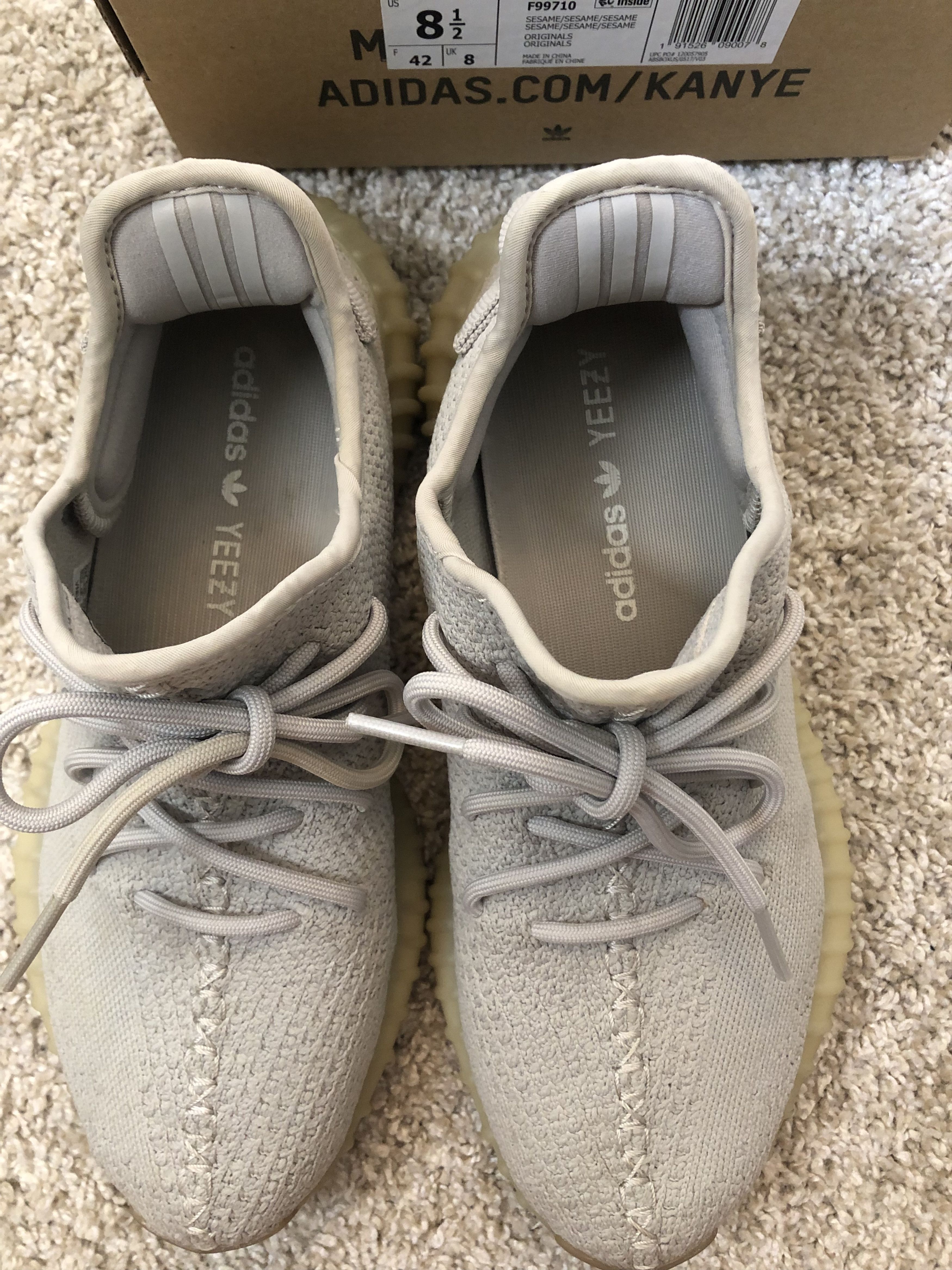 Yeezy Yeezy sesame size 8.5 Size US 8.5 / EU 41-42 - 4 Thumbnail