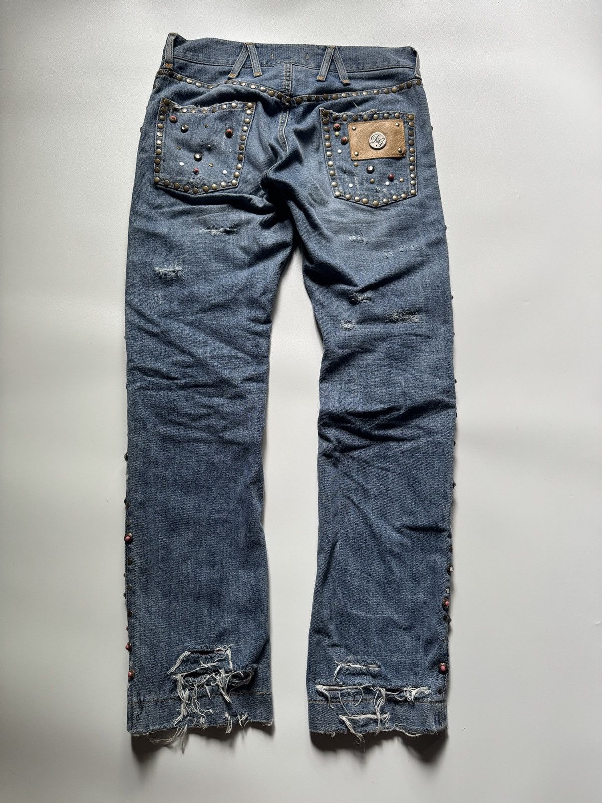 Dolce & Gabbana Rare Dolce Gabbana Studded Rhinestones Jeans Size US 30 / EU 46 - 4 Thumbnail