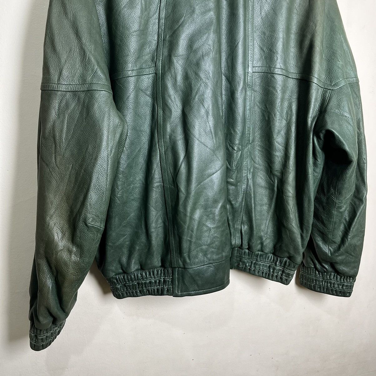 Zilli Vintage Zilli France Odessa Green Deerskin Leather Jacket Size US XXL / EU 58 / 5 - 25 Thumbnail