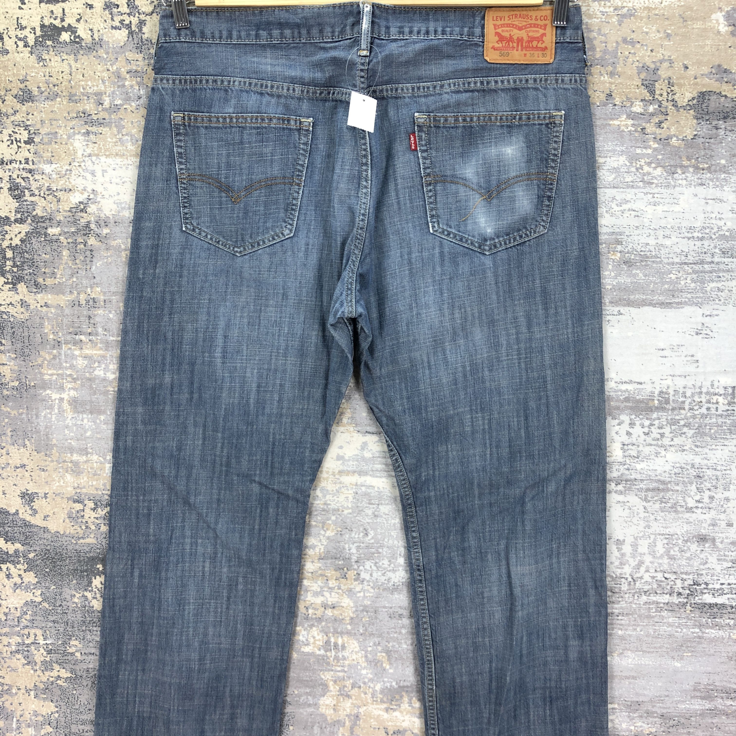 Levi's Vintage Y2K Levis 569 Baggy Loose Jeans Levi's Faded Denim Size US 38 / EU 54 - 4 Thumbnail