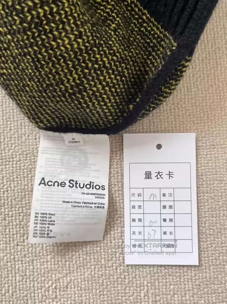 Acne Studios Acne Studios Expression Round Neck Knit Sweater, Wool, Bla Size M / US 6-8 / IT 42-44 - 4 Thumbnail