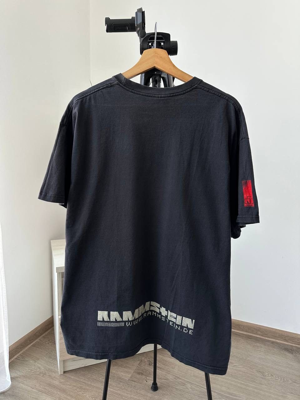 Band Tees × Vintage Vintage Rammstein Black Distressed Faded Rock T-Shirt Size US M / EU 48-50 / 2 - 8 Thumbnail