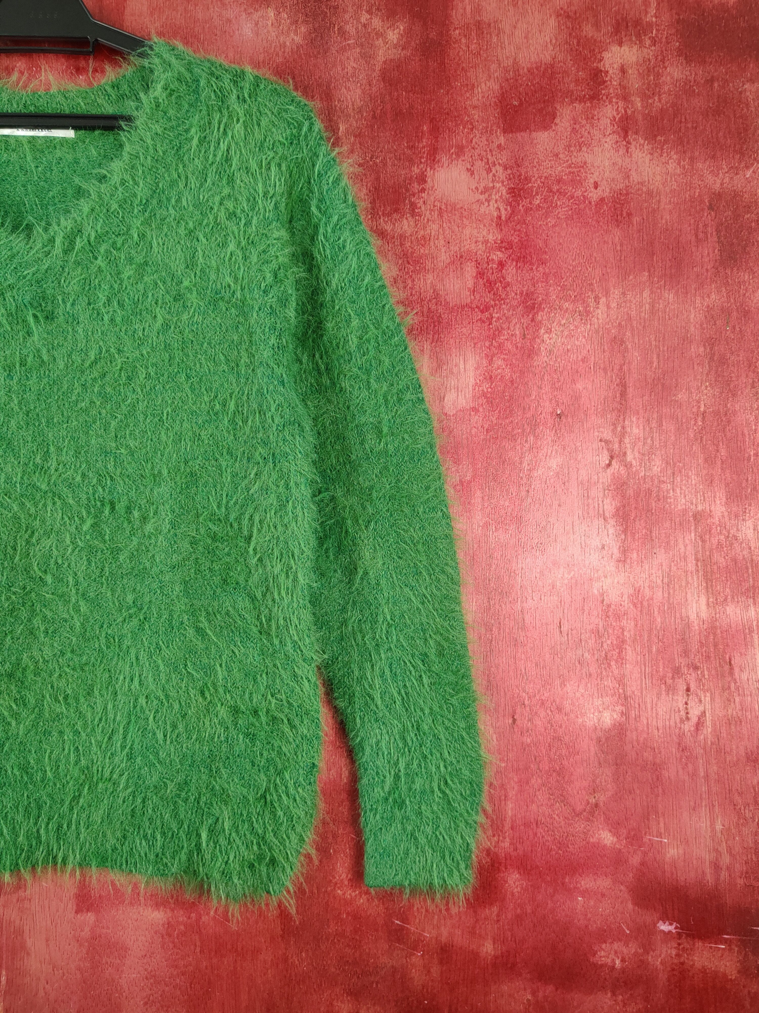 Japanese Brand × Vintage Vintage Khalita Green Fur Mohair Knitwear Size L / US 10 / IT 46 - 5 Thumbnail
