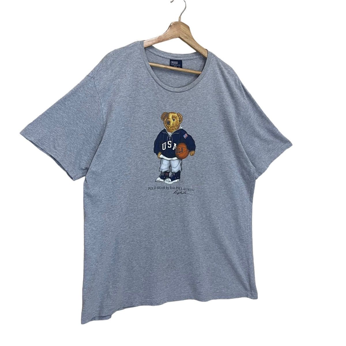 Polo Ralph Lauren Vintage 90s Ralph Lauren Polo Bear Big Logo Tee Size US L / EU 52-54 / 3 - 2 Thumbnail