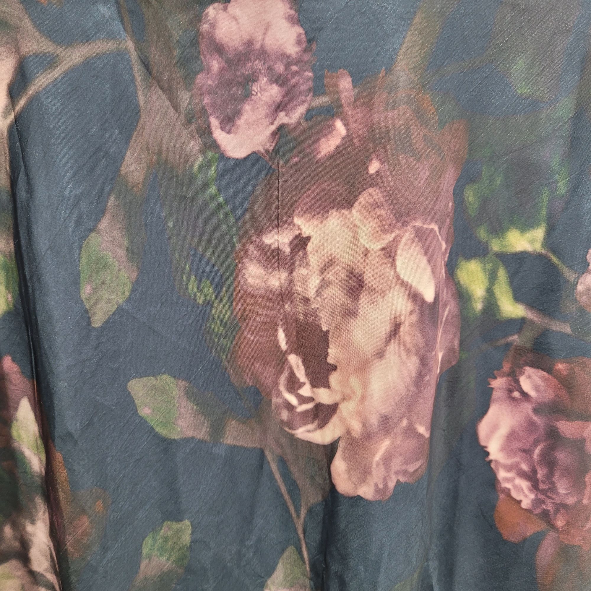 Vince Vince Night Garden Print Satin Square Neck Slip Maxi Dress S Size S / US 4 / IT 40 - 5 Thumbnail