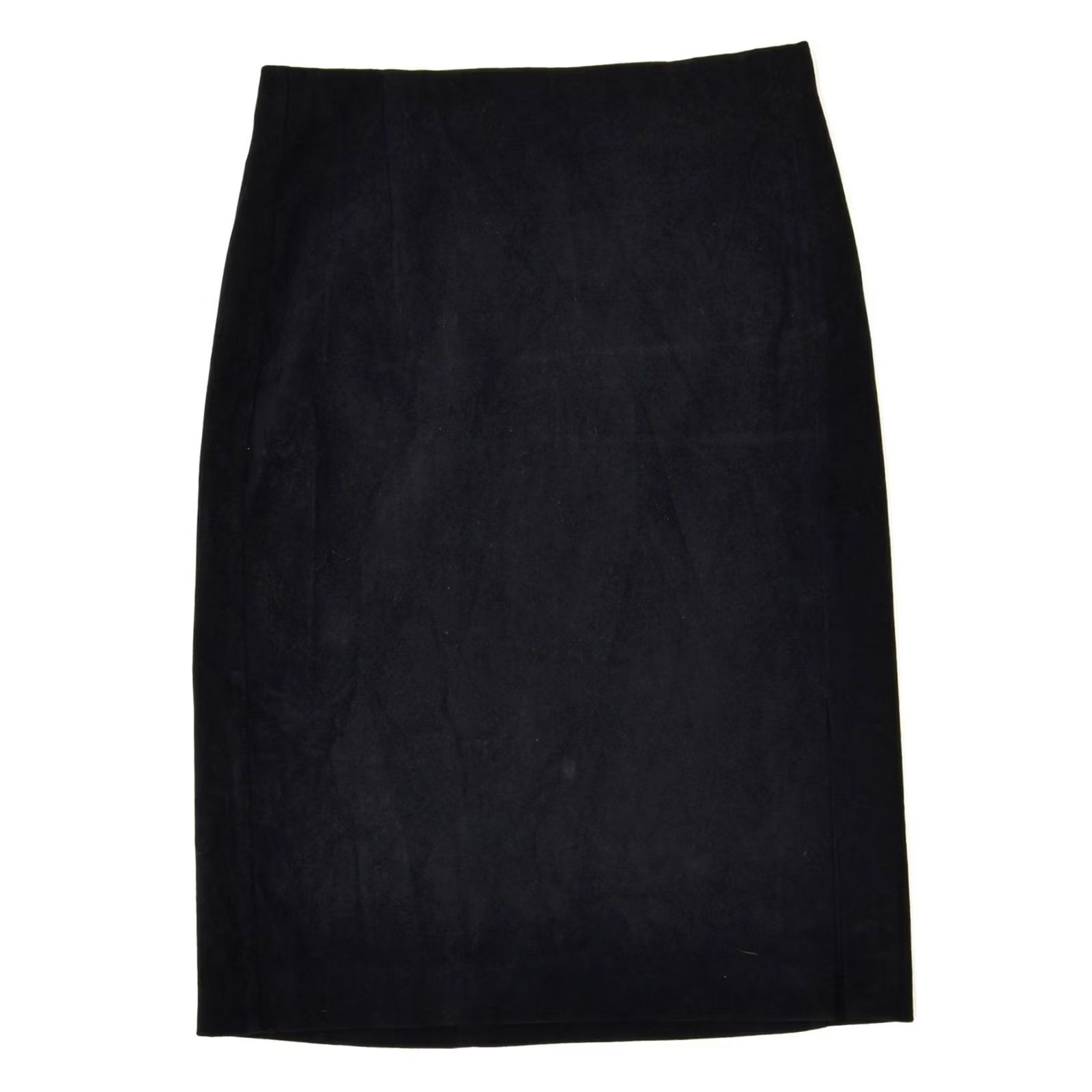 Vintage VINTAGE Womens Black Polyester Straight Skirt Medium W28 IT 42 Size 32" / US 10 / IT 46 - 2 Thumbnail