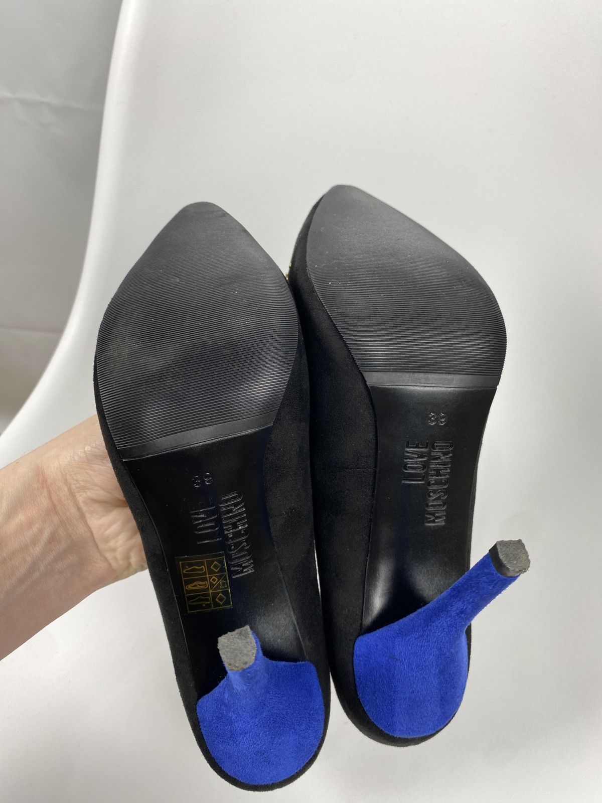Love Moschino Love Moschino Suede Heels Bow Decorated size 39 Size US 9 / IT 39 - 8 Thumbnail