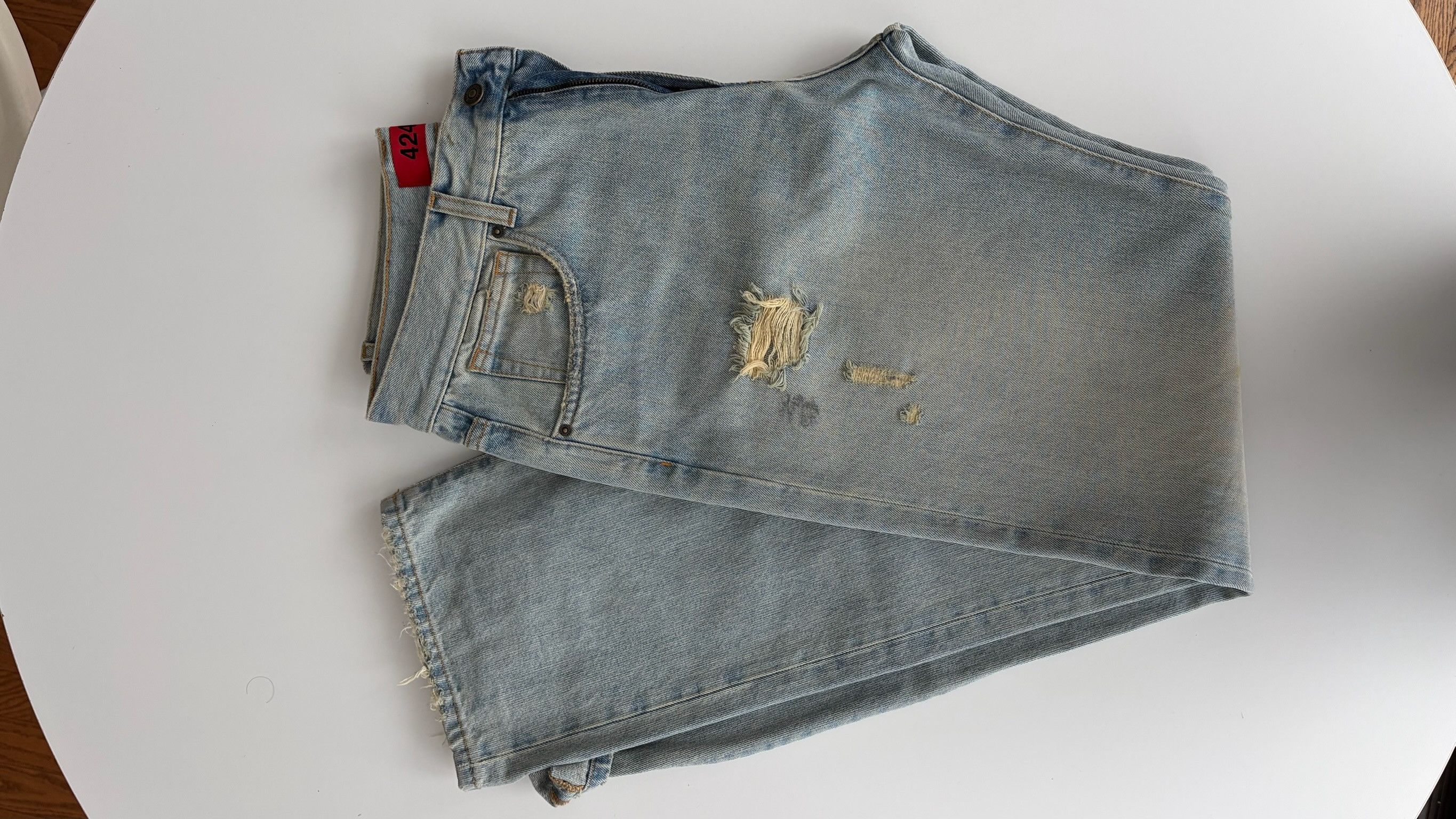424 424 Distressed Denim Size US 32 / EU 48 - 1 Thumbnail