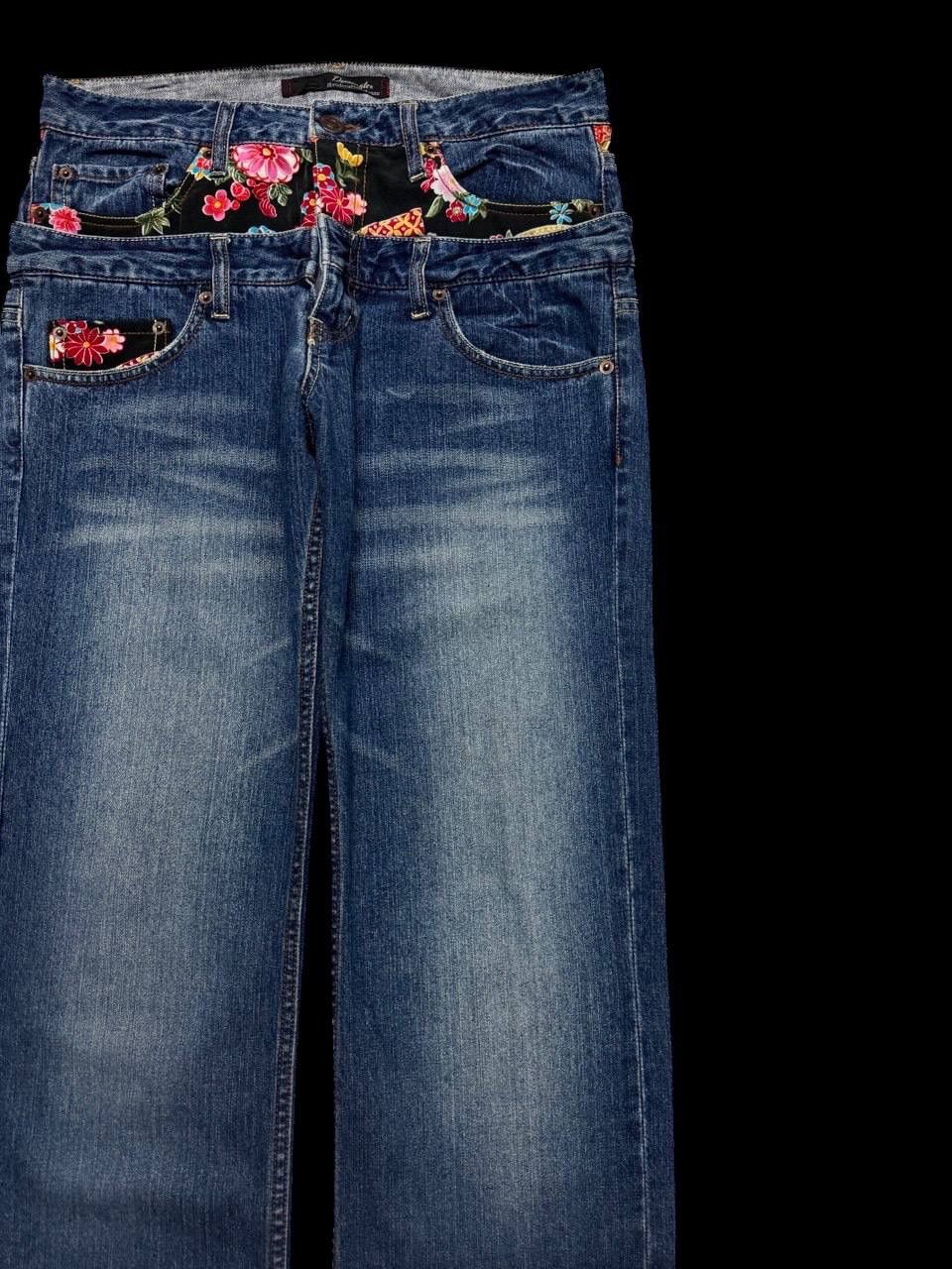 Beauty Beast RARE 90s Style Double Waist Dominate Sakura Style Mud-Washed Size US 30 / EU 46 - 5 Thumbnail