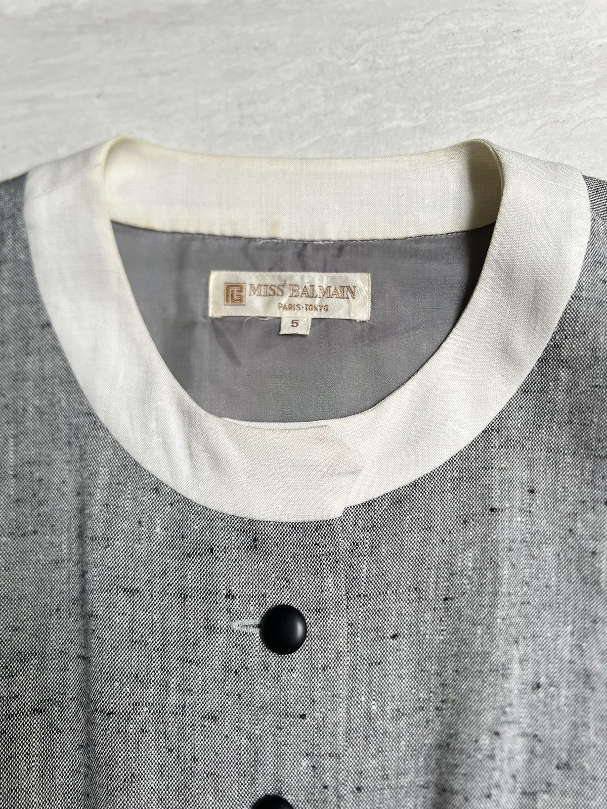 Balmain Miss Balmain Grey Dress Size XS / US 0-2 / IT 36-38 - 15 Thumbnail