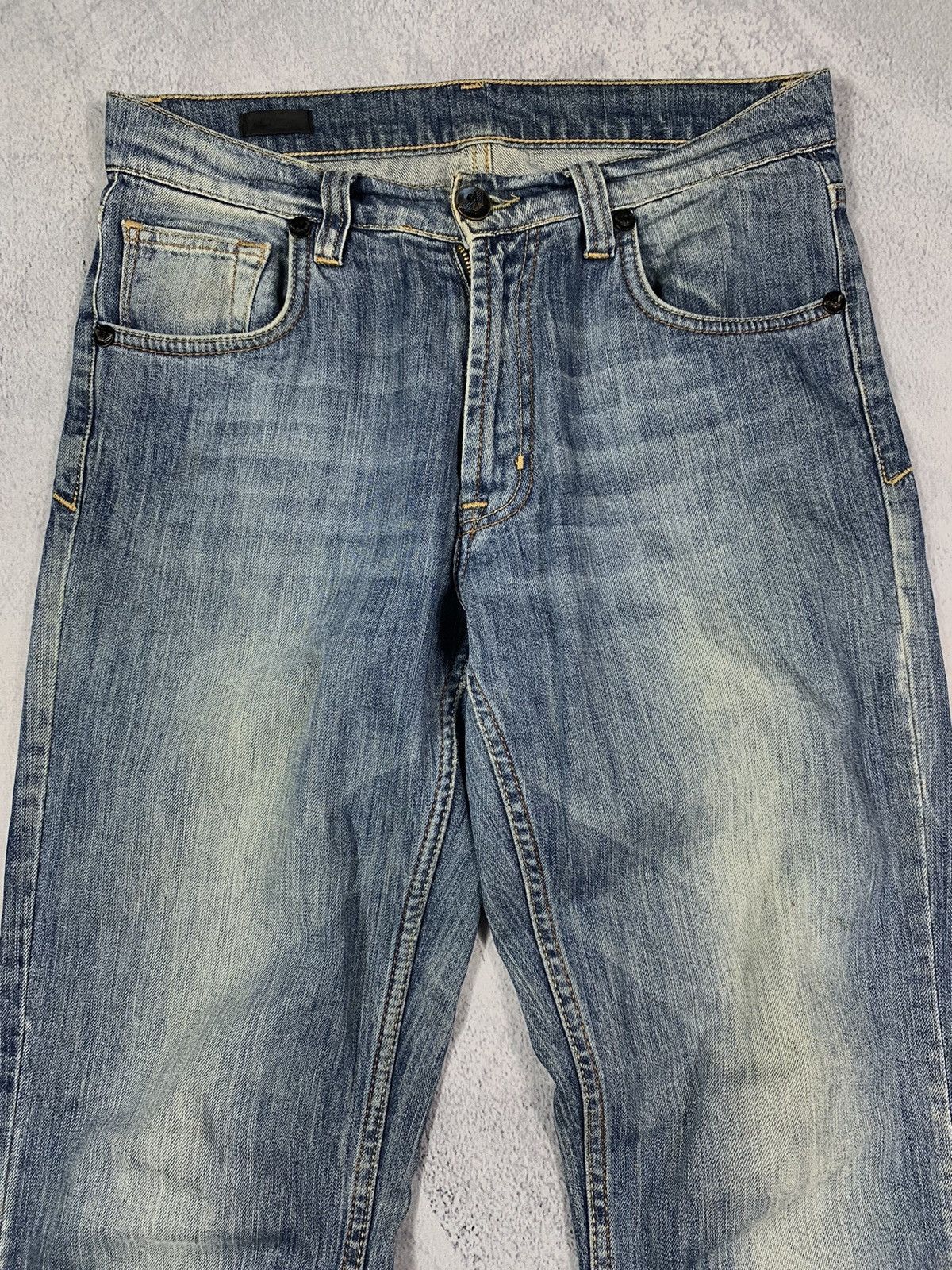 Giorgio Armani × Vintage Vintage Y2K Giorgio Armani faded straight jeans streetwear Size US 30 / EU 46 - 2 Thumbnail