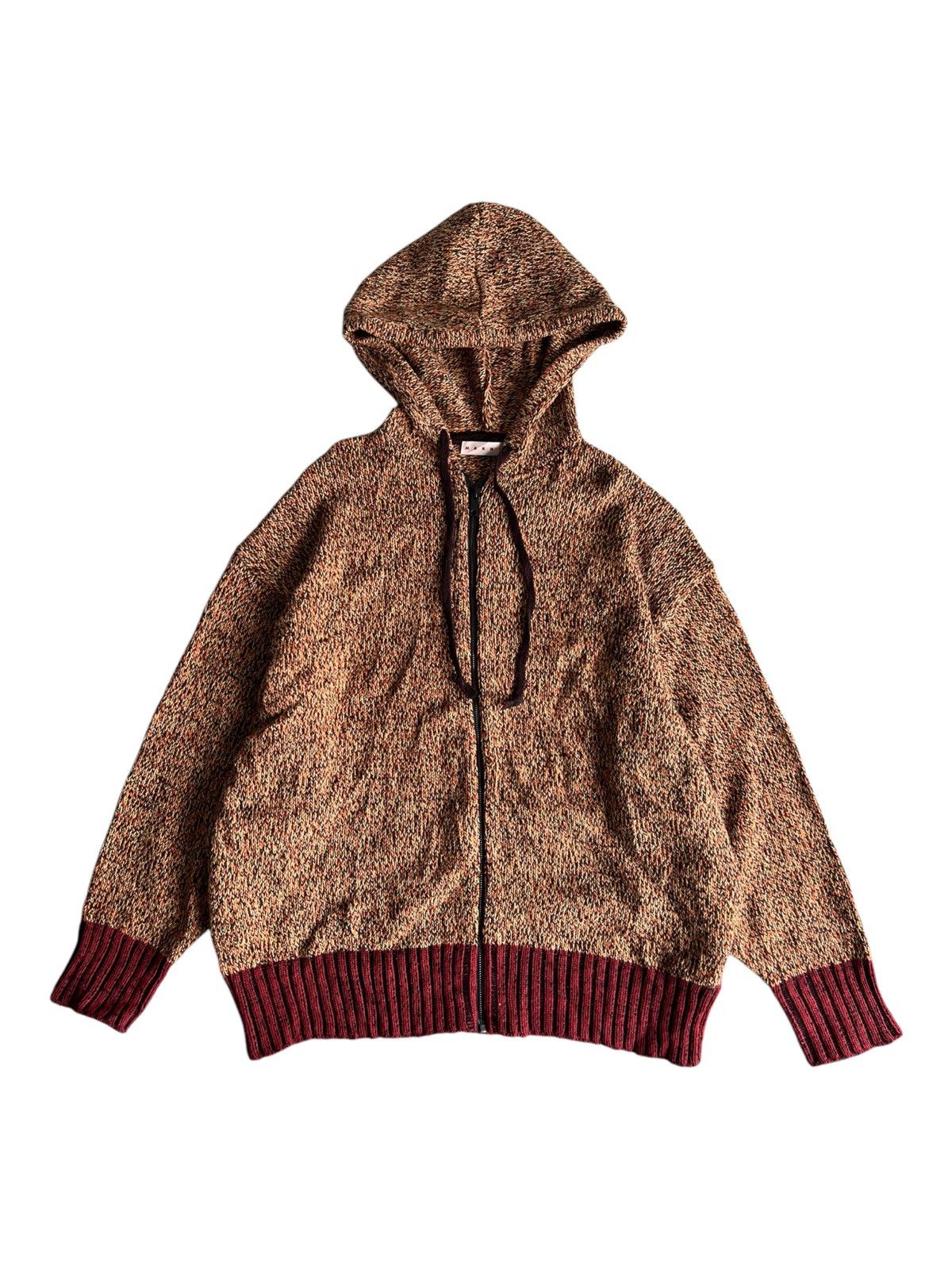 トップス 2020SS MARNI Oversized Hoodie Marni Cotton Hoodie with Side Zips - Navy Blue | Garmentory