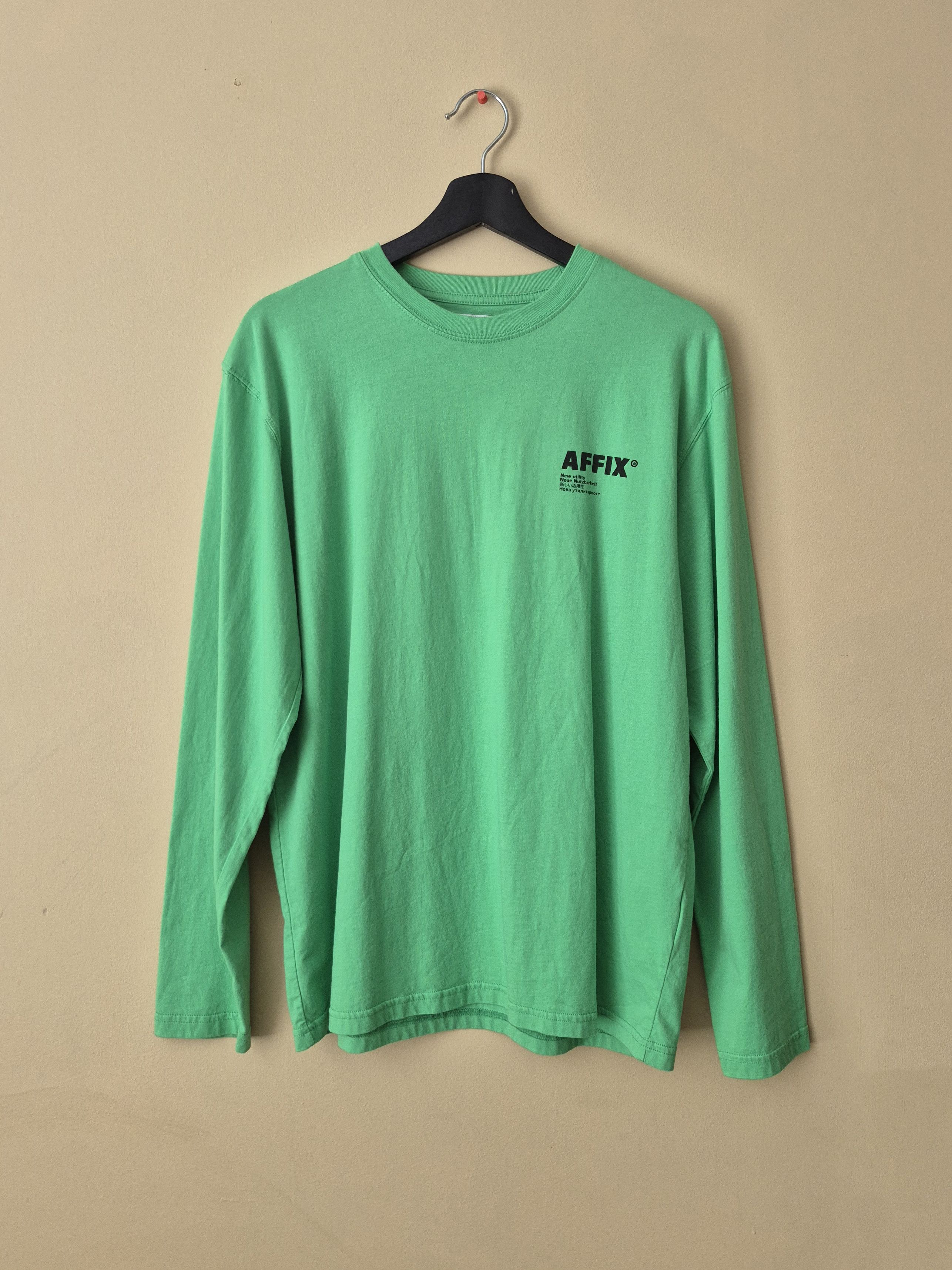 トップス Affix wrks long-sleeved t-shirts AFFXWRKS – Dual Sleeve T-Shirt Muted Blue