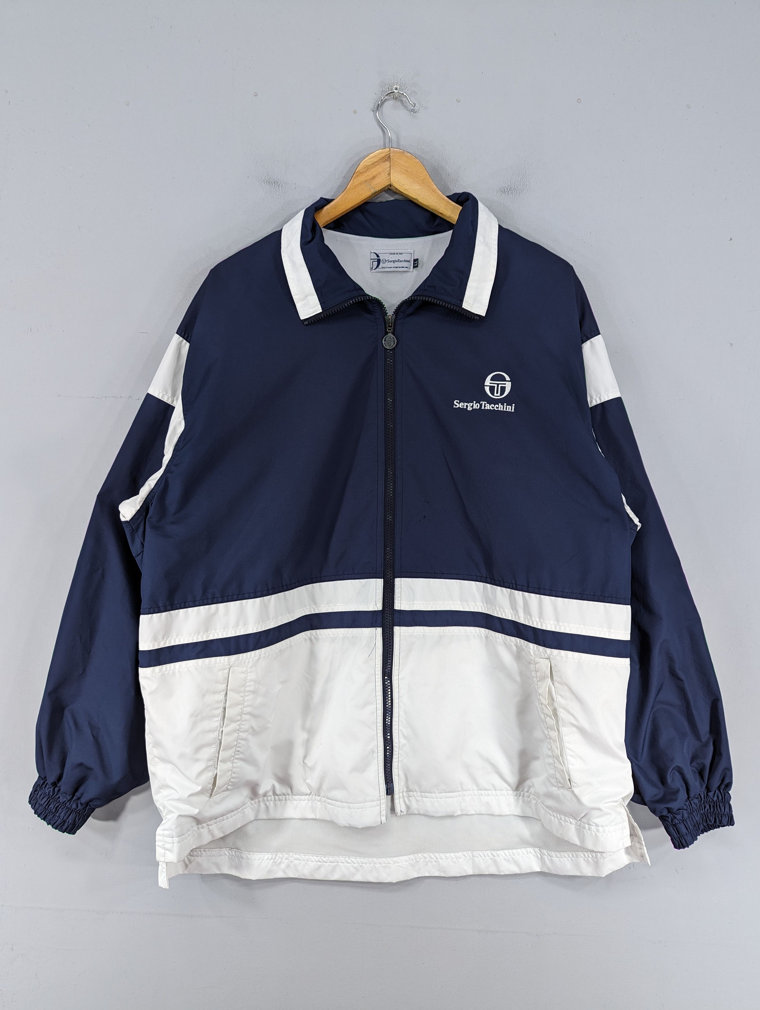 Sergio Tacchini 🔥Vintage 90s Sergio Tacchini Big Logo Jacket Size US L / EU 52-54 / 3 - 1 Thumbnail