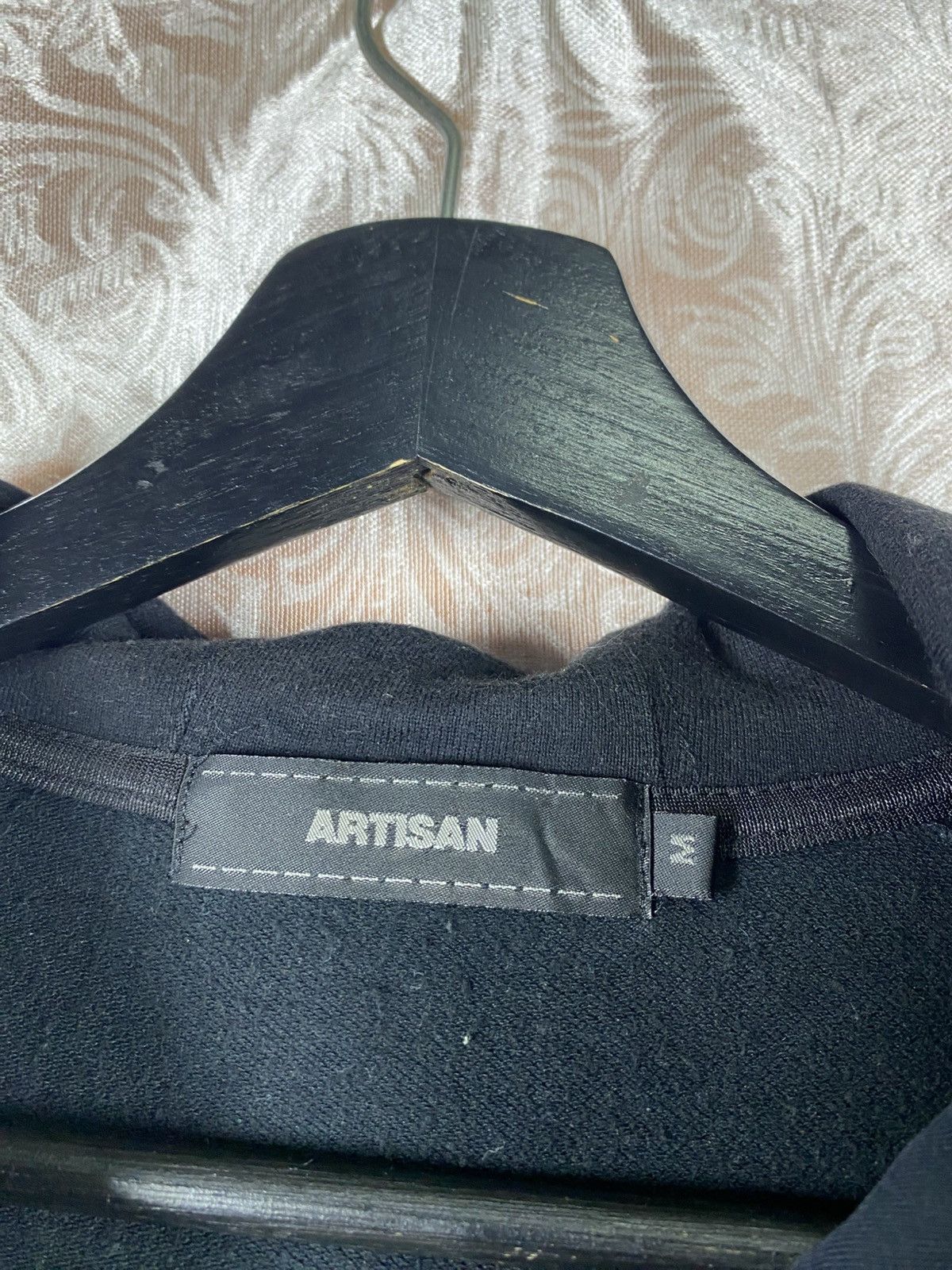 Artisan Outfitters ARTISAN Zip Hoodie Jacket Minimal Black Leather Pocket Size US M / EU 48-50 / 2 - 7 Thumbnail