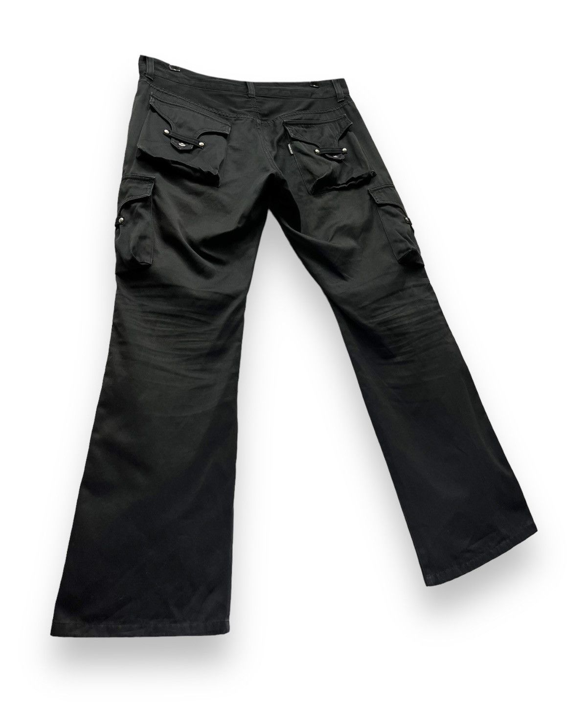 Tornado Mart Vintage TORNADO MART Rusty Black Bush Cargo Minimalist Flare Size US 32 / EU 48 - 10 Thumbnail