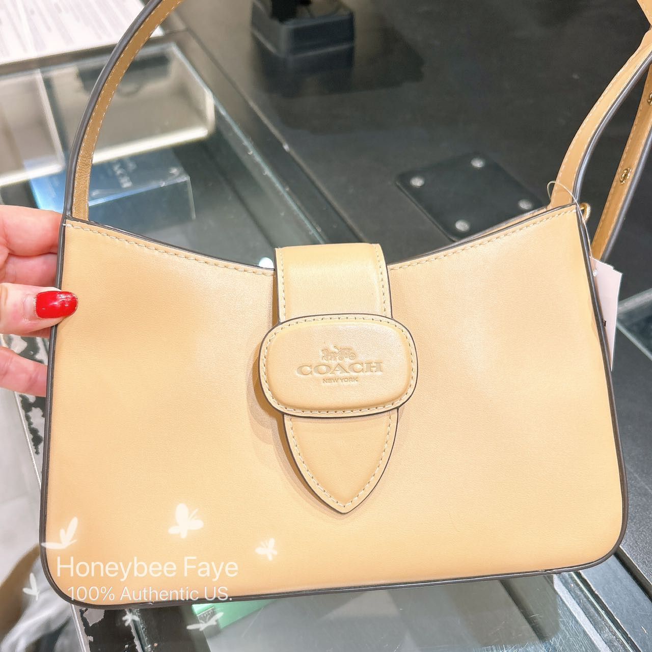 Coach Eliza Shoulder Bag With Leather Covered Closure CT853 Size ONE SIZE - 4 Thumbnail