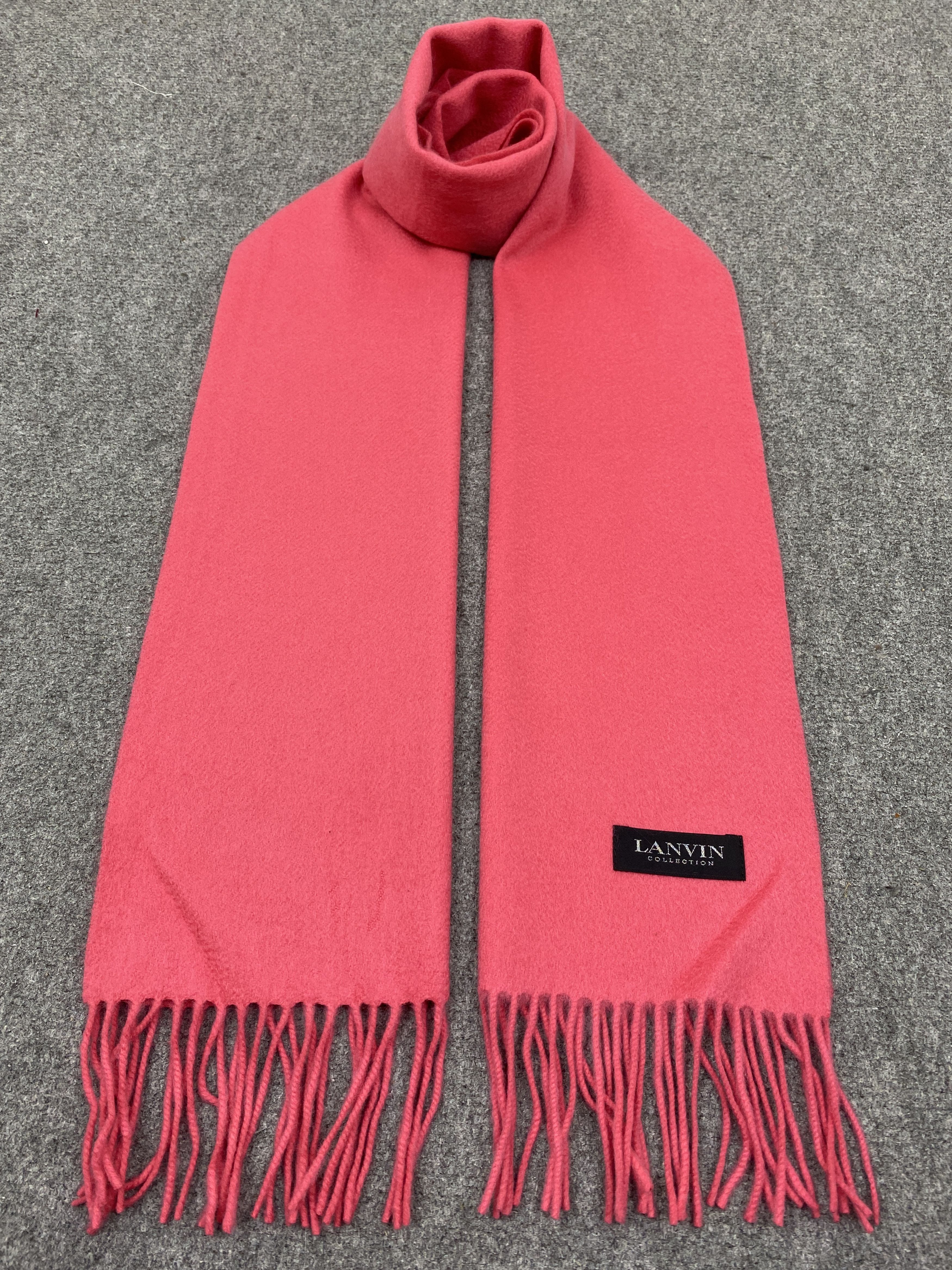 Lanvin Vintage Lanvin Scarf / Muffler Neckwear SC0094 Size ONE SIZE - 1 Thumbnail