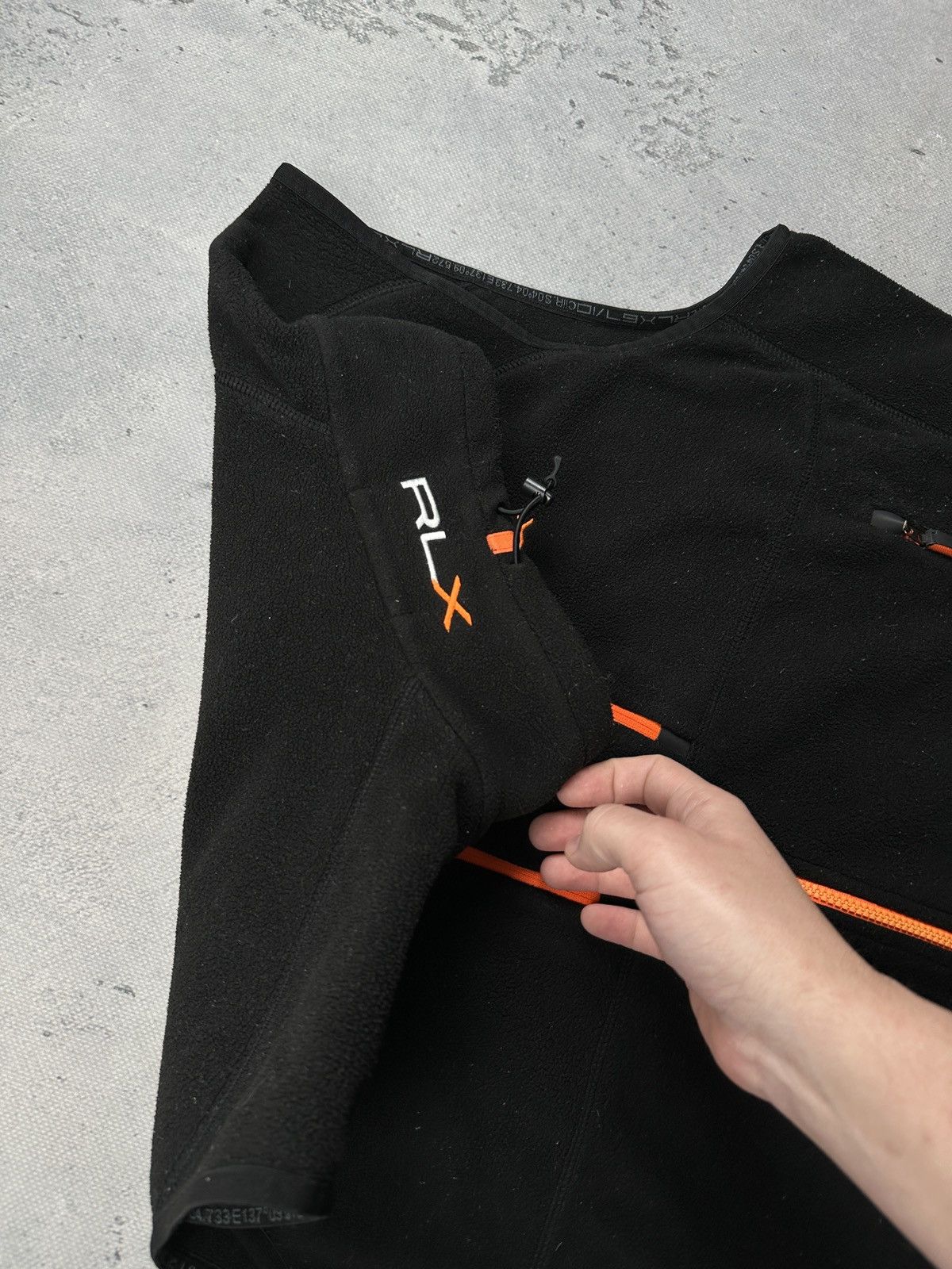 Polo Ralph Lauren RLX Ralph Lauren Fleece Vest Black Orange Zip Tech Outdoor Size US XXL / EU 58 / 5 - 8 Thumbnail