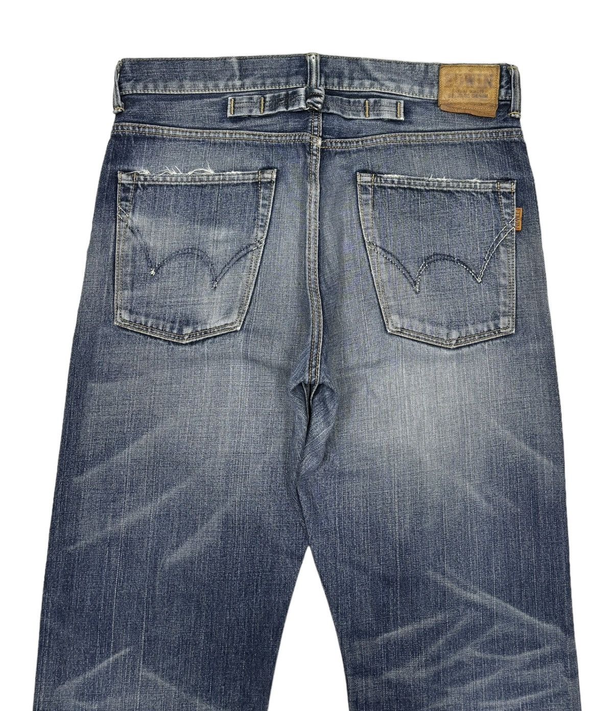 Edwin Vintage Edwin 70s Selvage Buckle Back Distressed Denim Jeans Size US 36 / EU 52 - 7 Thumbnail