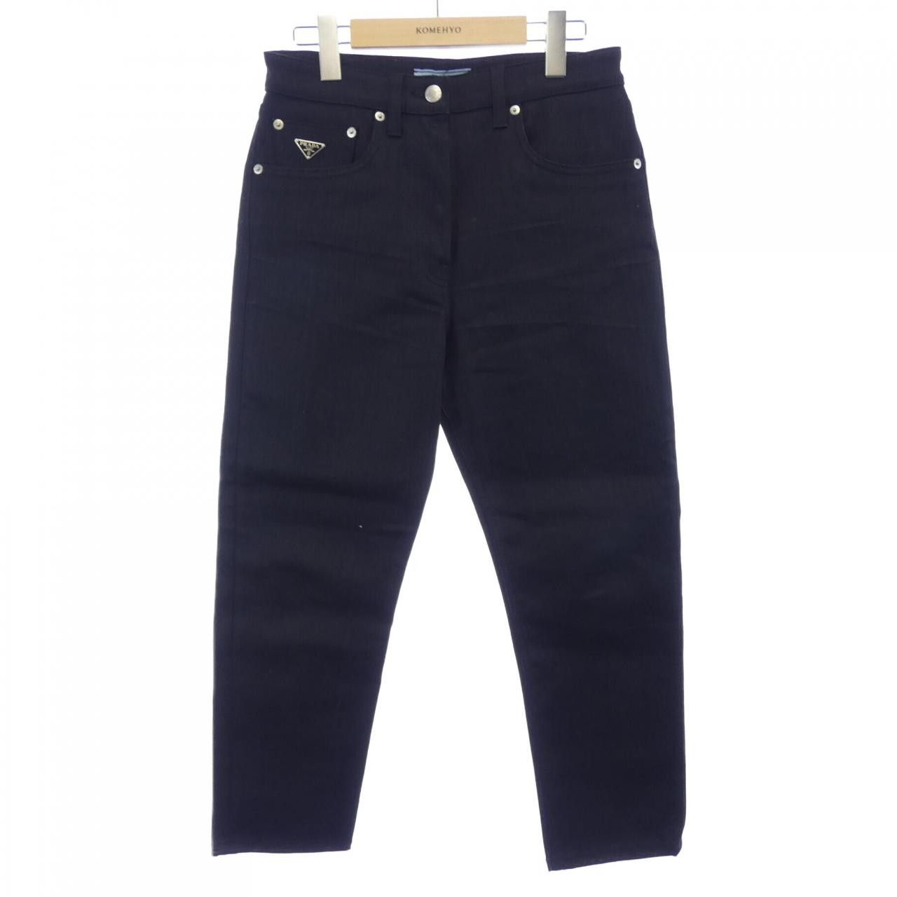 Prada Prada Prada Stretch Denim 5-Pocket Jeans Textile Jeans GFP497S23113AR DUTY FREE for USA Size ONE SIZE - 1 Thumbnail