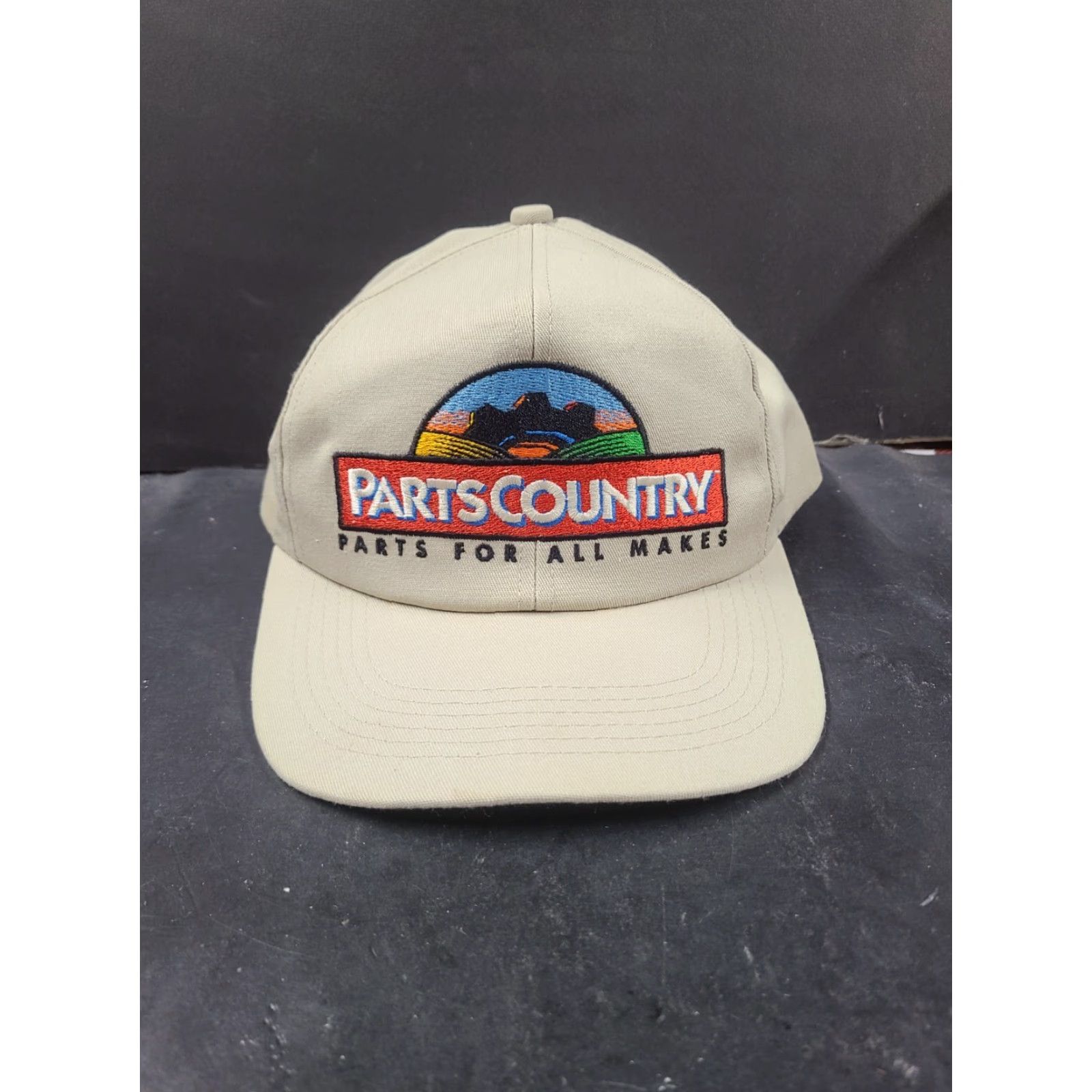 John Deere VINTAGE John Deere K-Products Snapback Baseball Cap Hat Beige Cotton Canvas Adjustable Mens HKP Country Theme ?> Size ONE SIZE - 2 Thumbnail