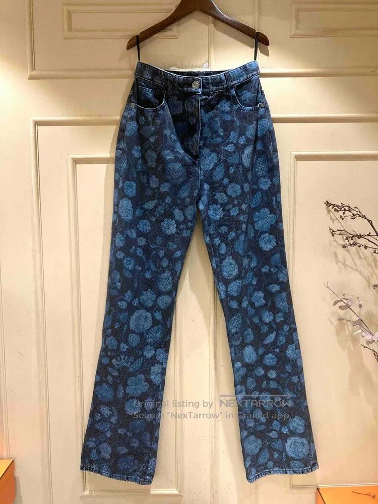 Chanel Chanel 21s blue and black printed jeans Size 25" / US 0 / IT 36 - 1 Thumbnail