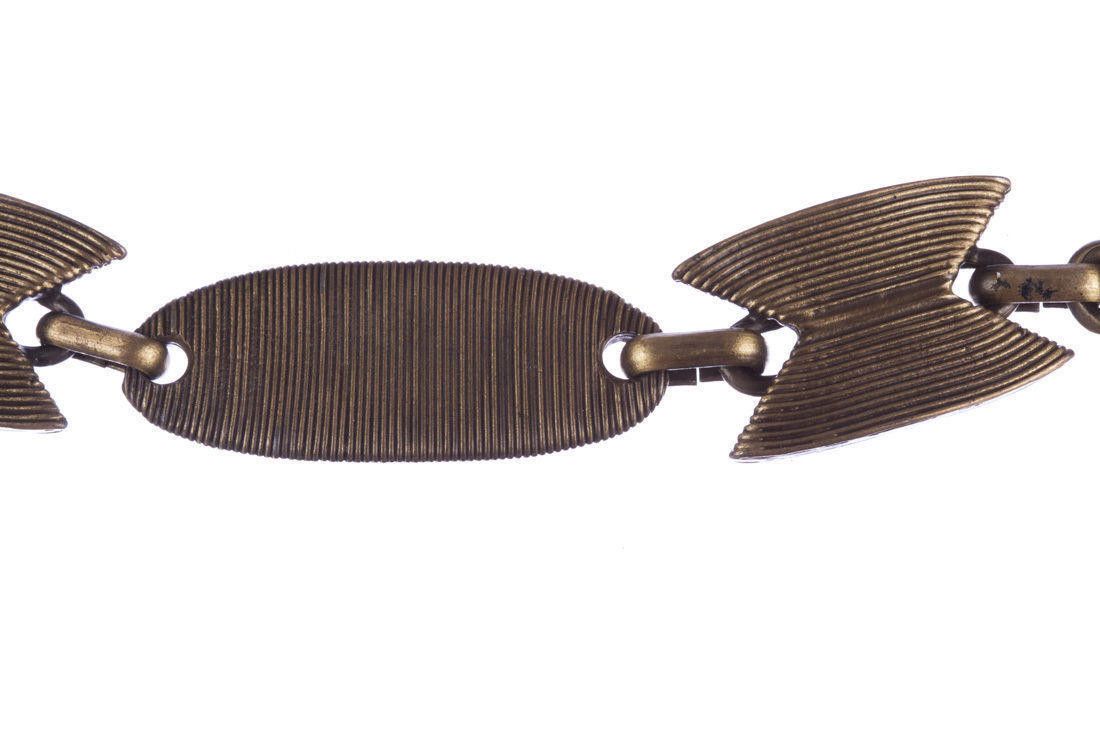Designer Italian Brass African Inspired Cast Belt Size ONE SIZE - 2 Thumbnail