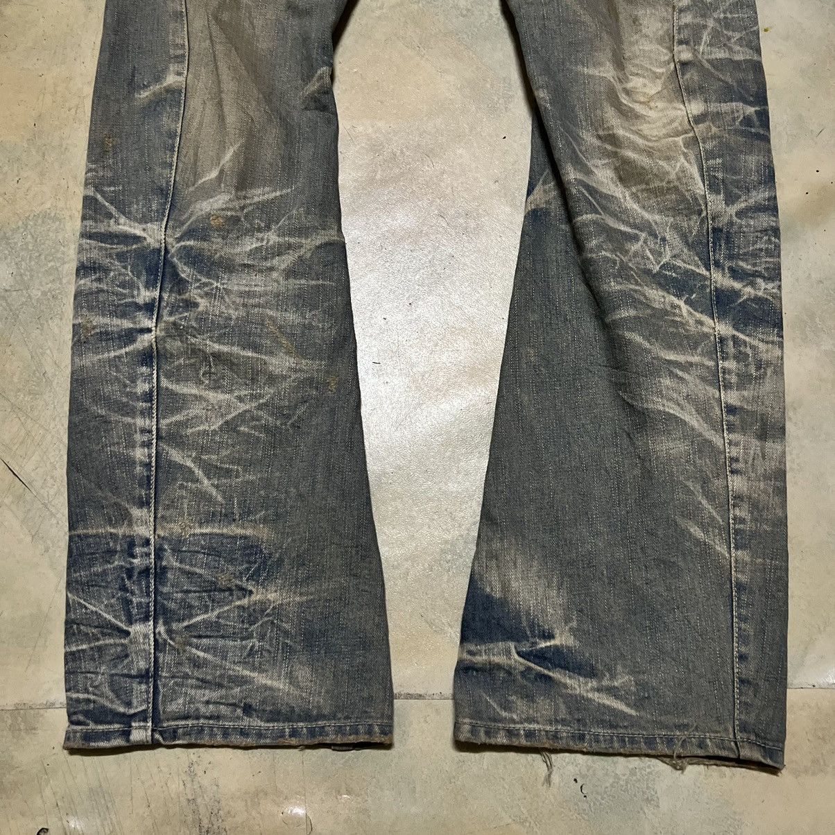 Japanese Brand Rattle Trap Japanese Brand Distressed Style Denim Jeans Size US 33 - 5 Thumbnail