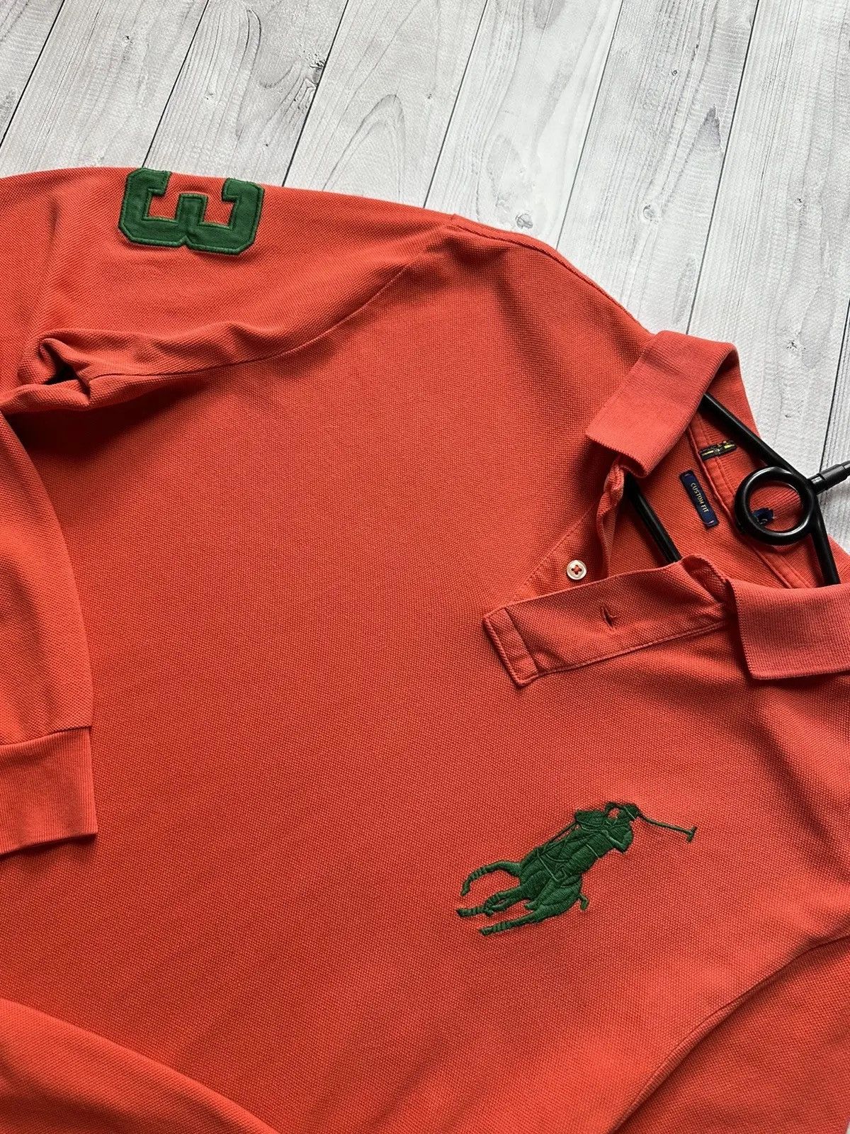 Polo Ralph Lauren Vintage polo Ralph Lauren orange rugby jersey big logo Size US M / EU 48-50 / 2 - 5 Thumbnail