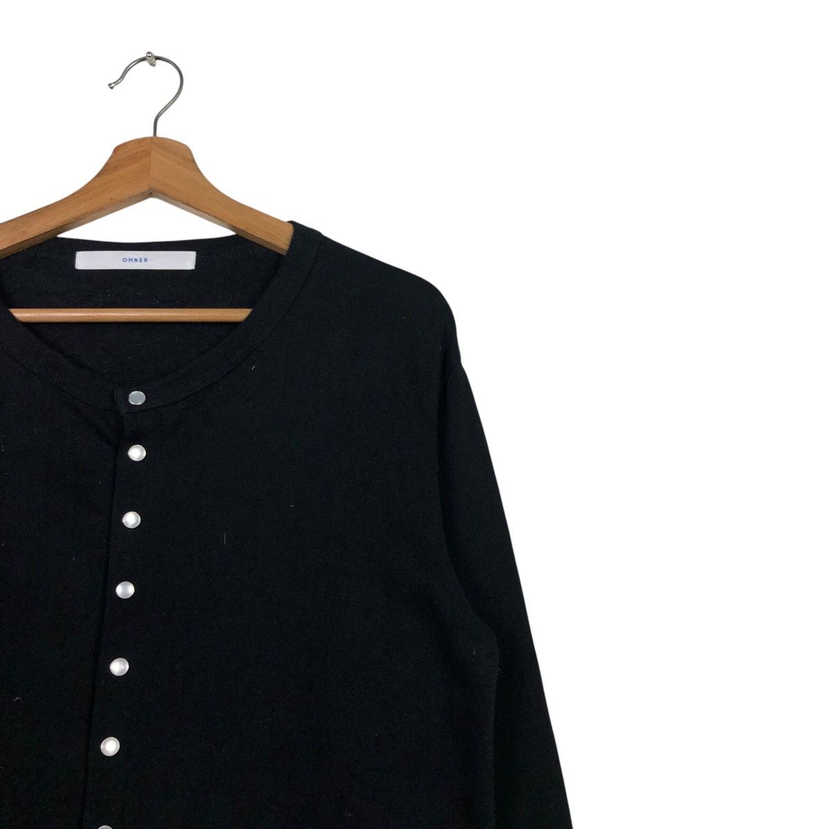 Japanese Brand OMNES Classic Black Knitwear Button Cardigan Issey Miyake Size US M / EU 48-50 / 2 - 7 Thumbnail