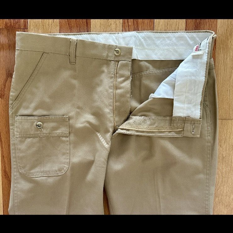 Levi's Vintage Clothing VINTAGE 1970s LEVI'S PANATELA CHINO PANTS WIDE FLARE 38/32 Size US 38 / EU 54 - 4 Thumbnail