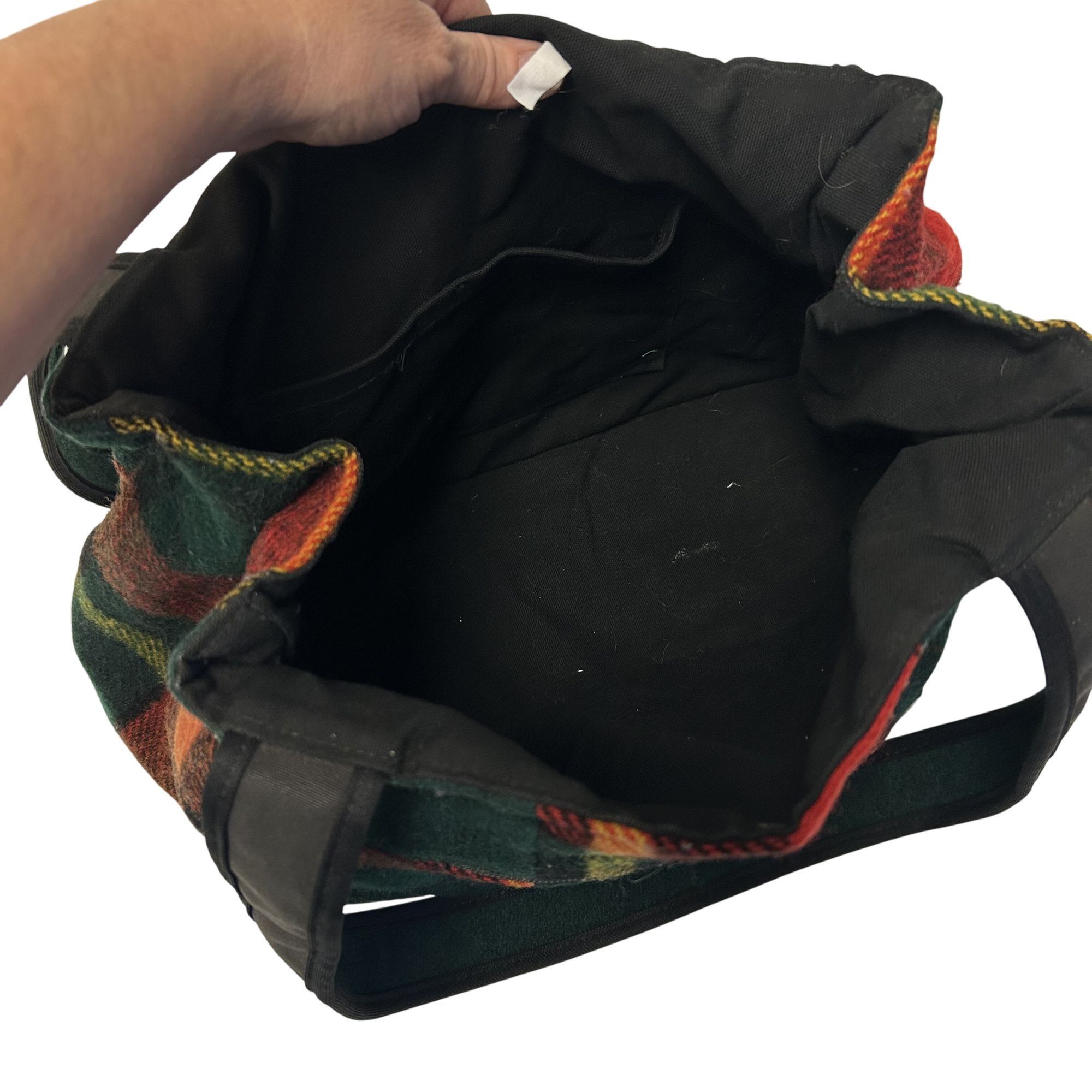 Other Vtg Johnson Woolen Mills Green Red Plaid TARTAN Purse Size ONE SIZE - 8 Thumbnail