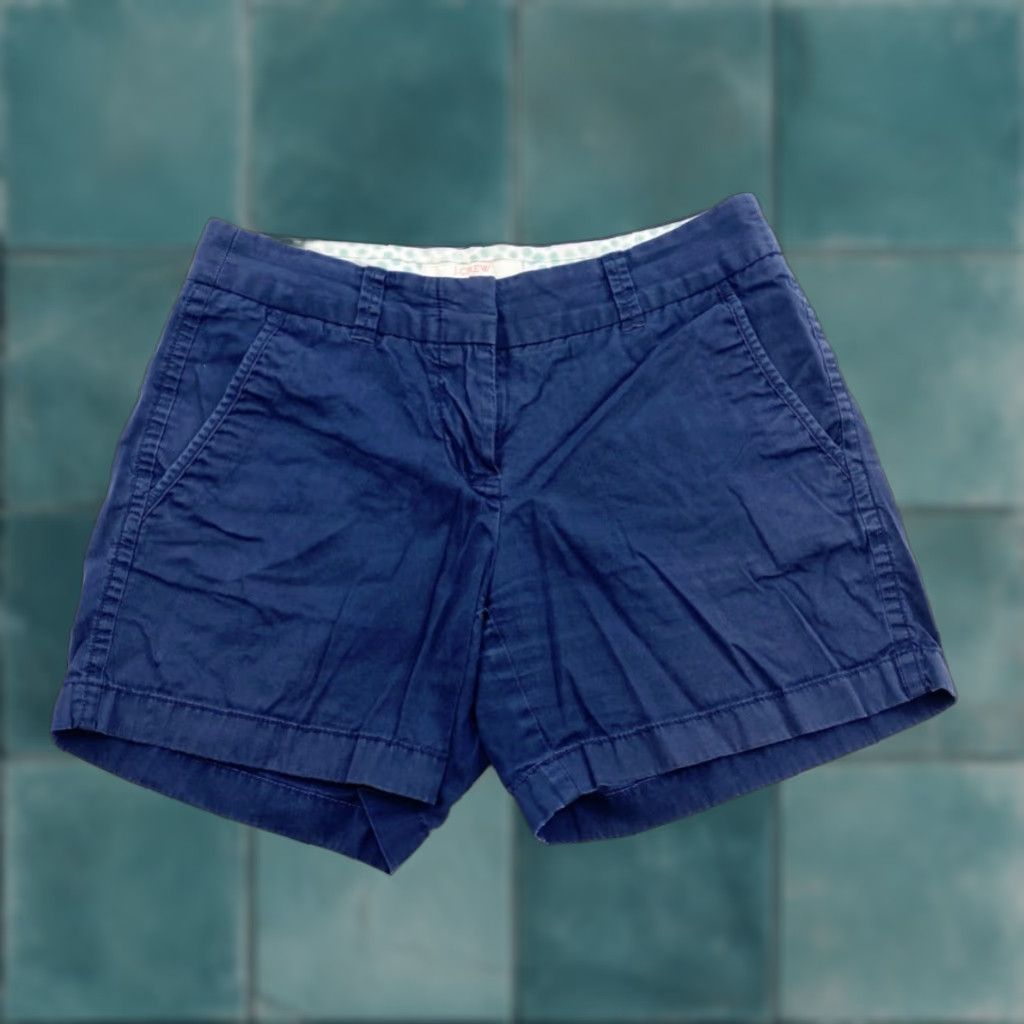 J.Crew J.Crew Shorts Women’s 00 Blue Chino Casual Travel Cotton 100% Womens Size 24" / US 00 / IT 34 - 1 Thumbnail
