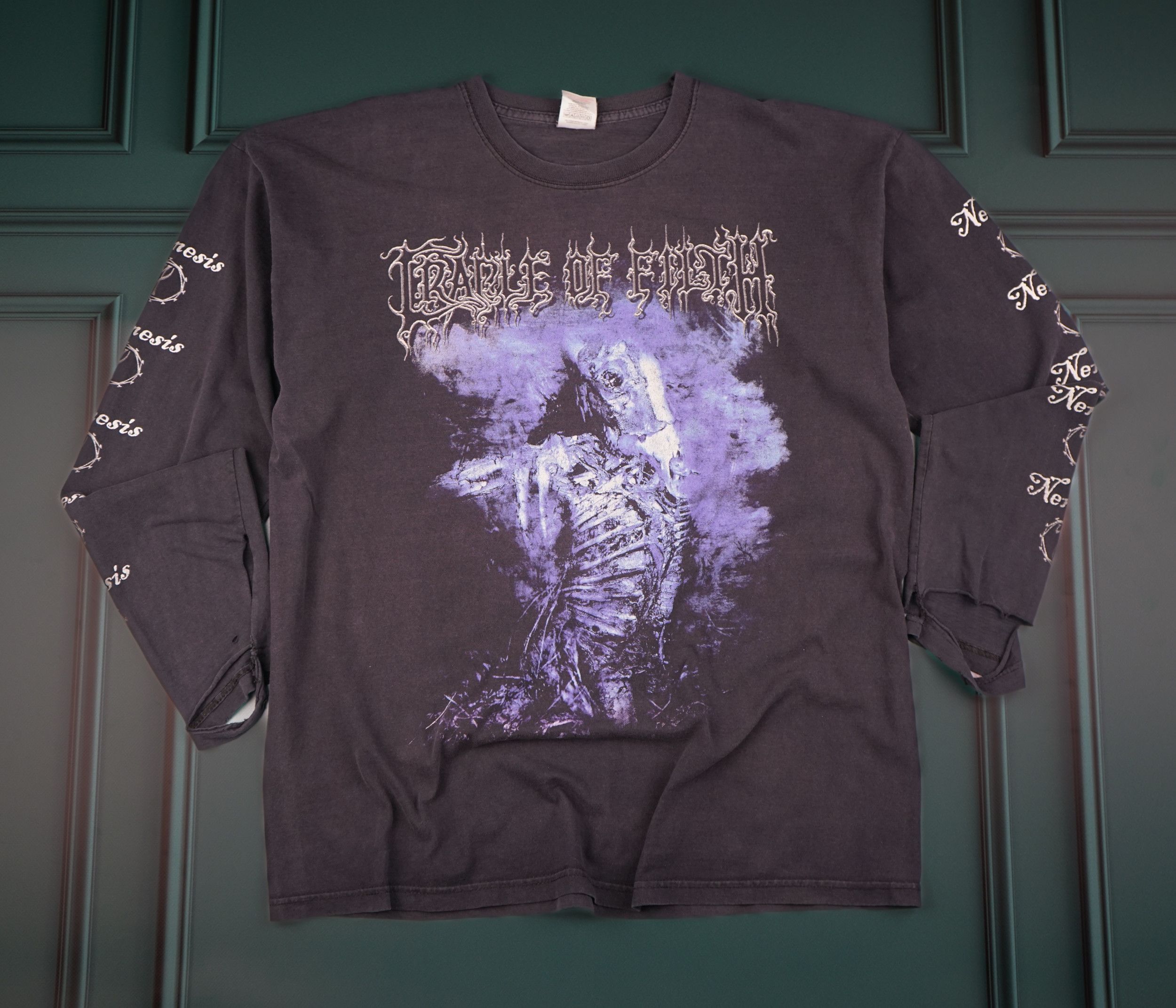 T-shirt Cradle Of Filth Tribute 2003 - Rock Chang - Taille L Vintage Noir