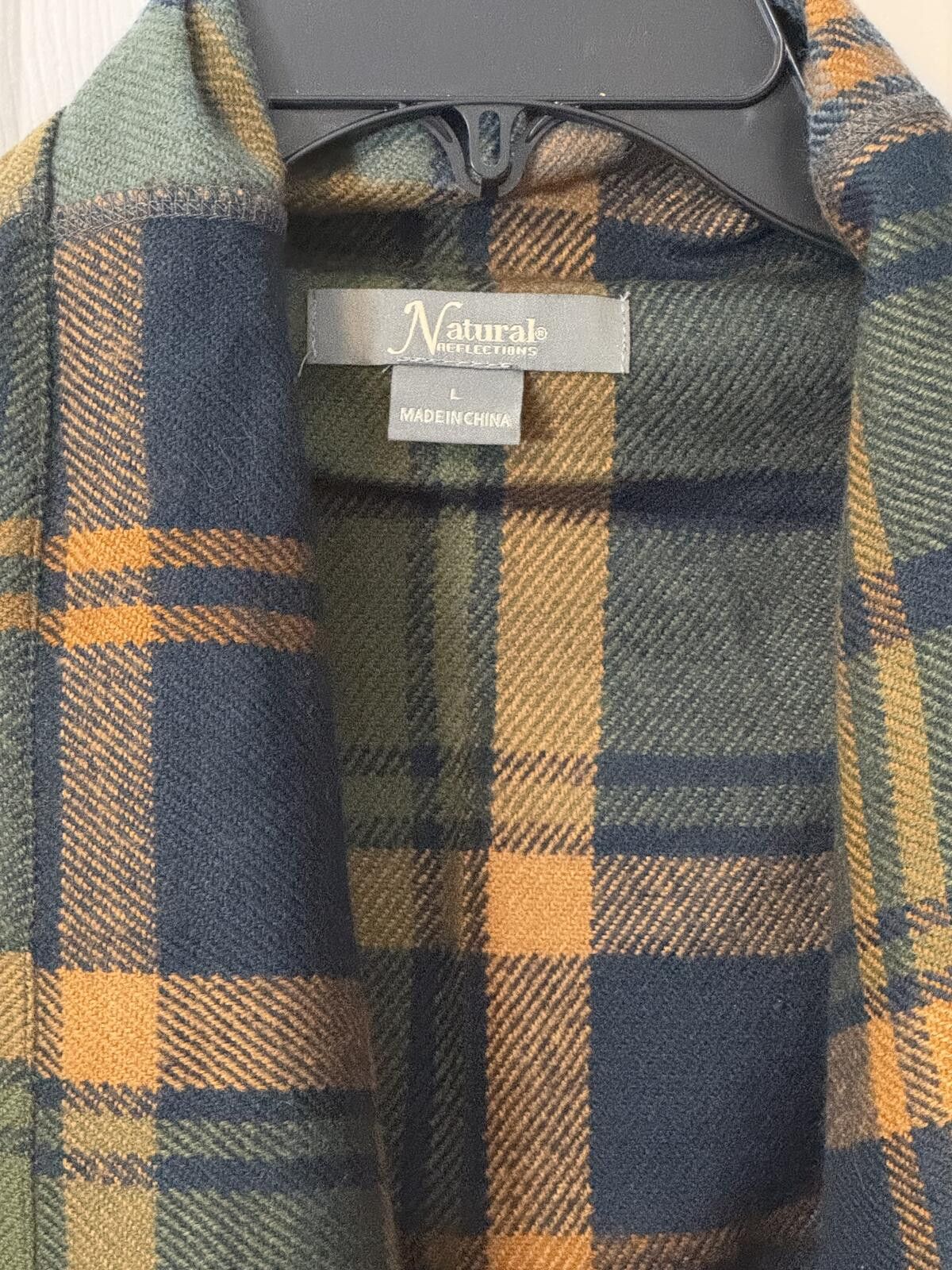 Other Natural Collections Plaid Open Front Vest-Large Size L / US 10 / IT 46 - 2 Thumbnail
