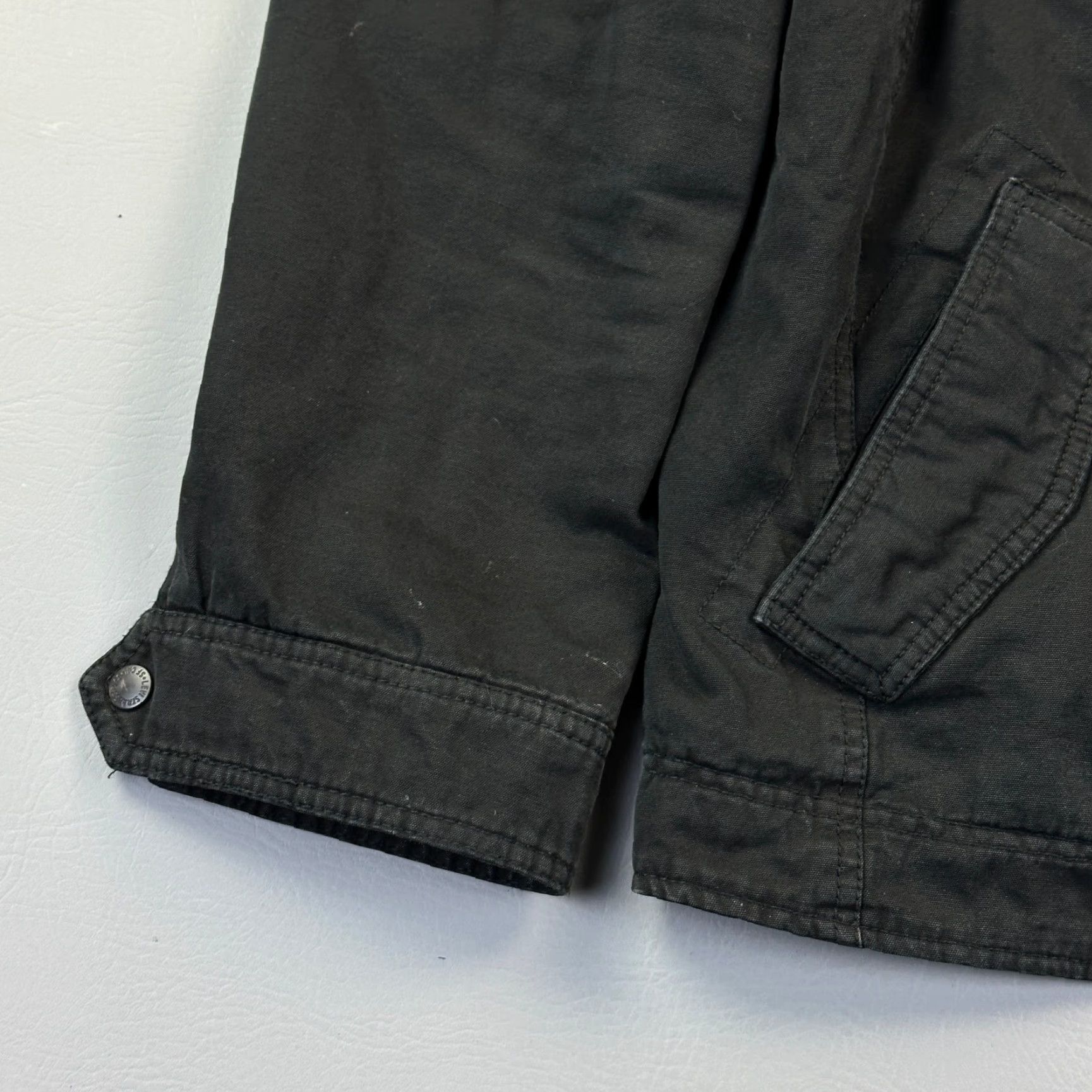 Levi's Levi's Jacket Mens Large Black Denim Full Zip SnapnSherpa Lined Trucker Outdoor - Classic, Biker, USA, 90s? Size US L / EU 52-54 / 3 - 3 Thumbnail