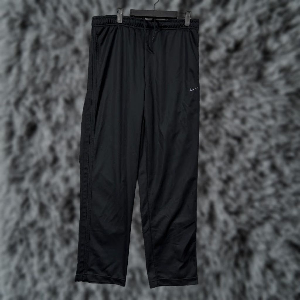 Nike Nike Track Pants Mens M Black Sweatpants Athletic Techwear Y2K Sporty Size US 31 - 1 Thumbnail