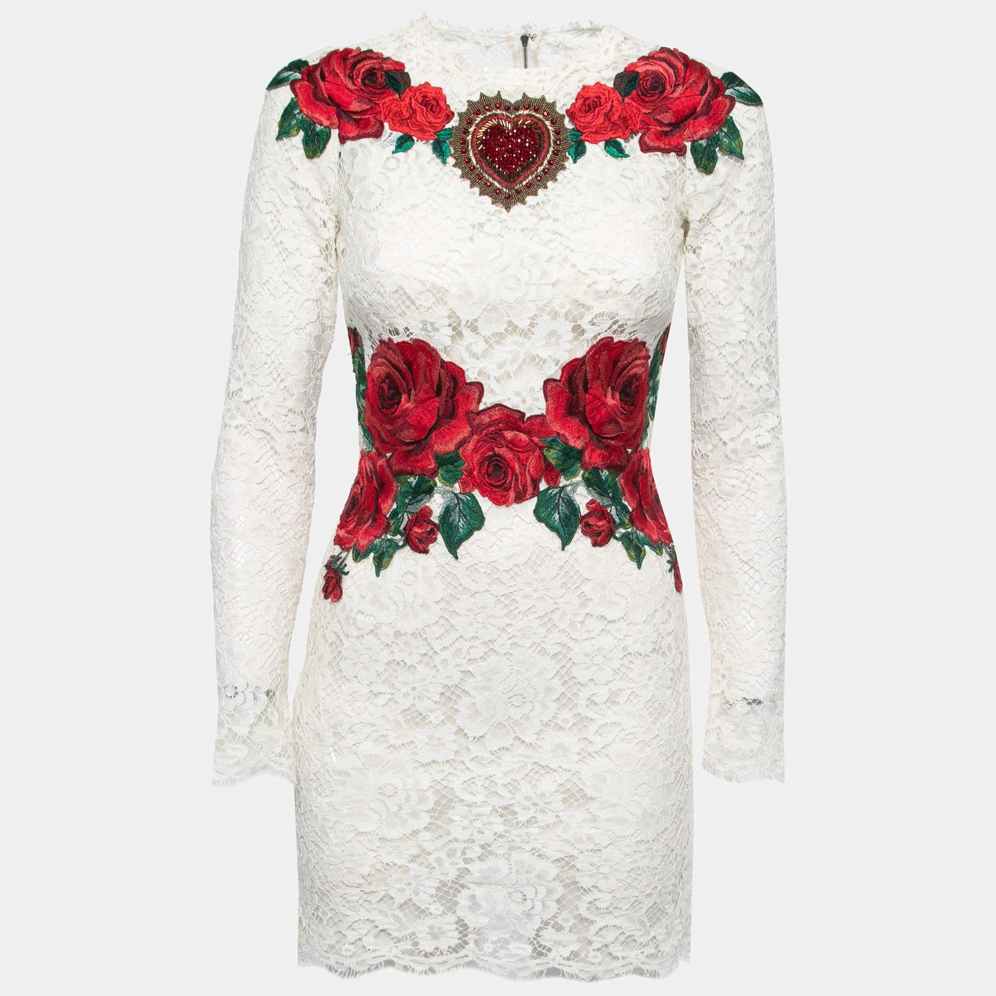 Dolce & Gabbana o1y0825 Floral-Print Mini Dress in Multicolor Size XS / US 0-2 / IT 36-38 - 1 Thumbnail