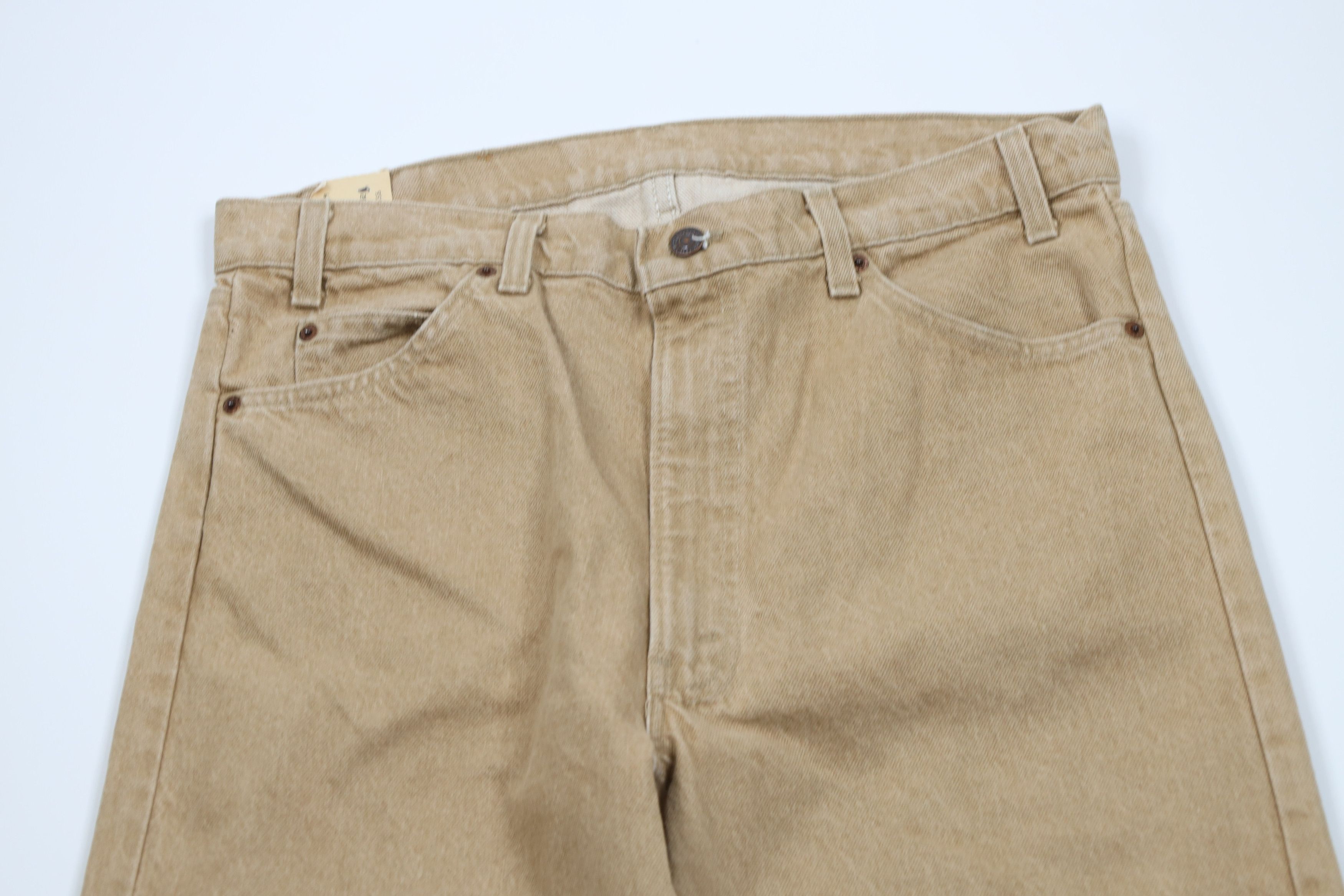 Levi's Deadstock Vintage 80s Levis 505 Orange Leg Jeans USA Size US 36 / EU 52 - 2 Thumbnail