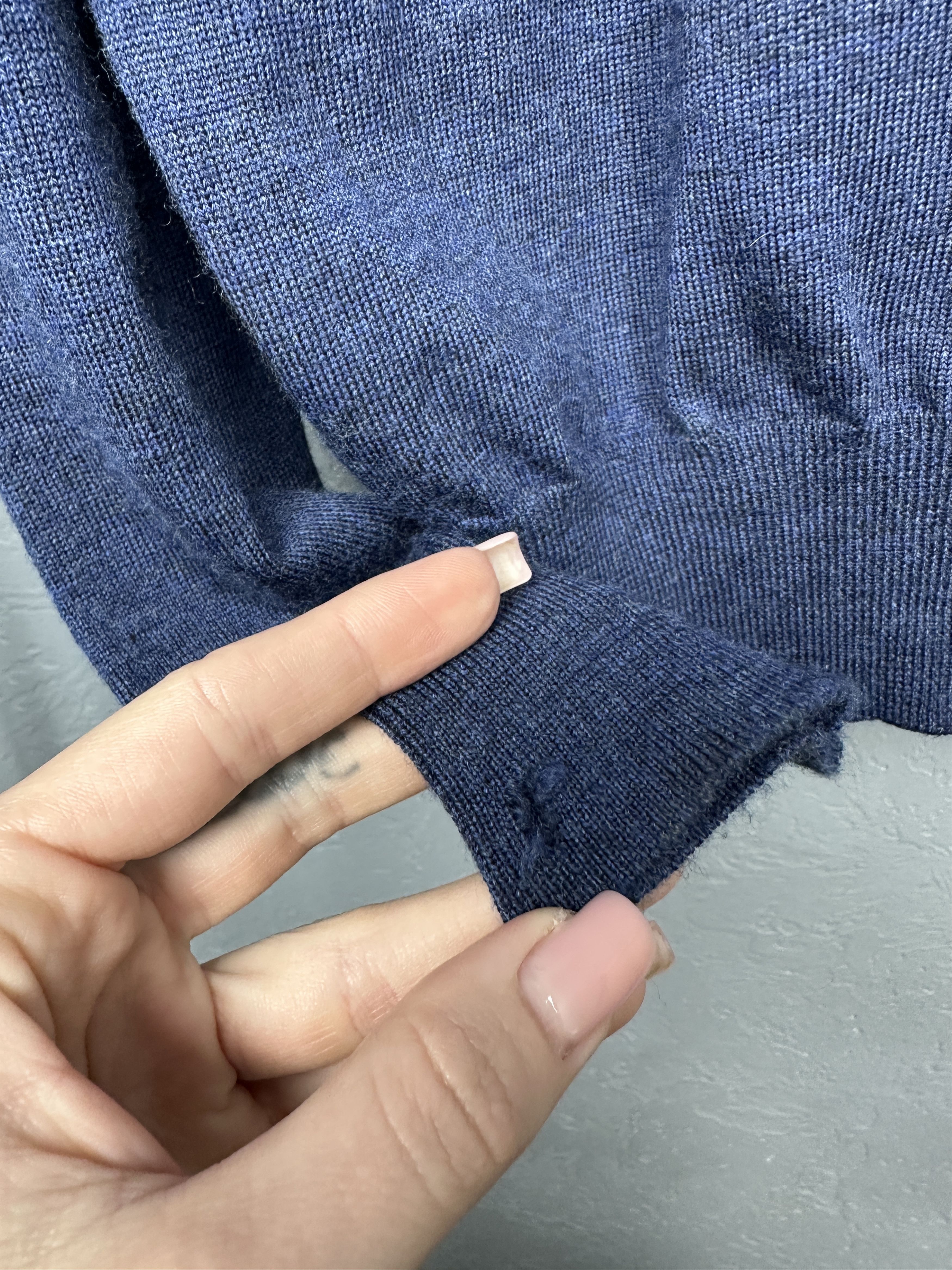 Polo Ralph Lauren Polo Ralph Lauren V-Neck Mens Merino Wool Sweater Size US L / EU 52-54 / 3 - 8 Thumbnail