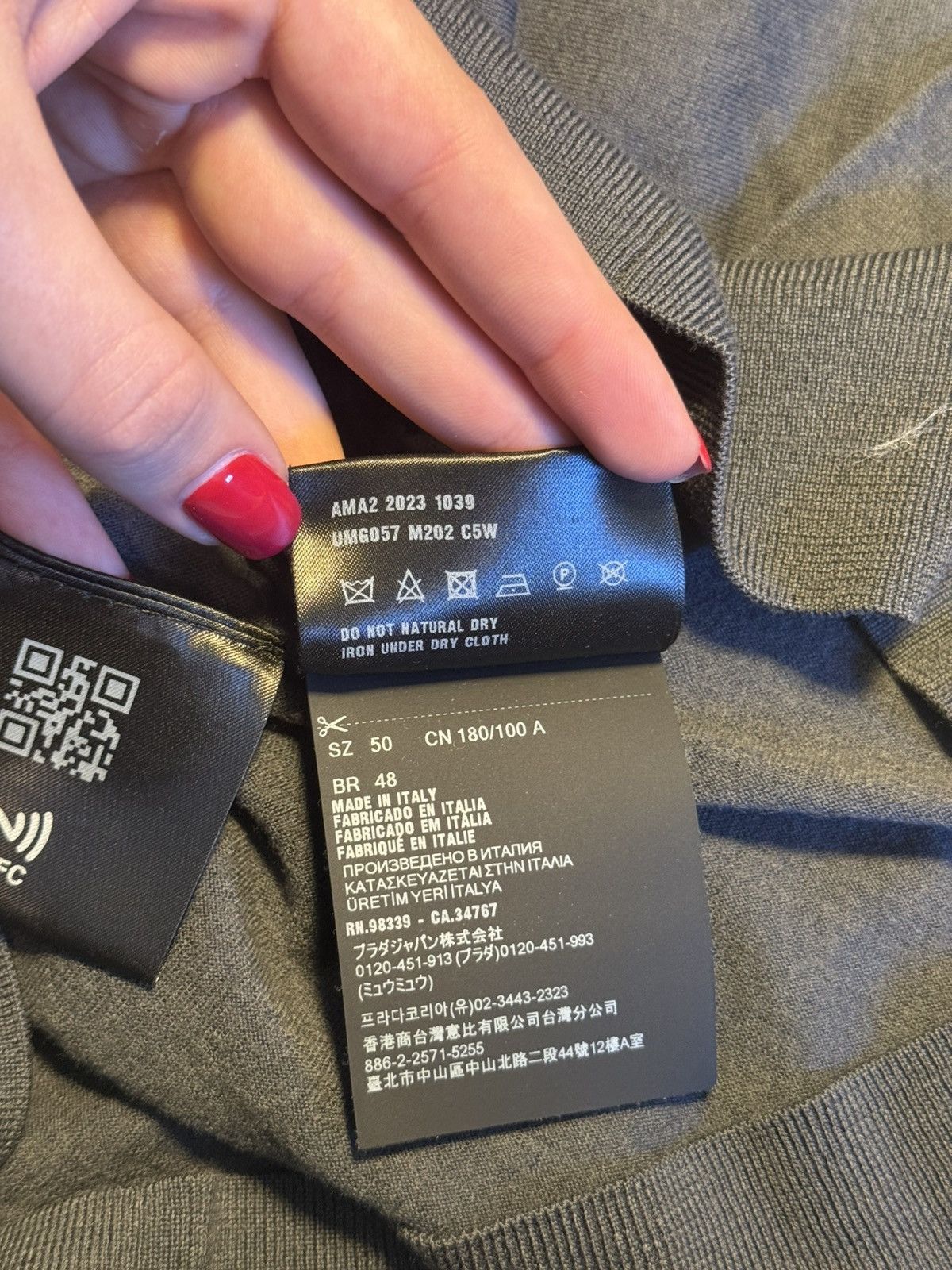 Prada Prada Grey thin Cardigan Size US M / EU 48-50 / 2 - 5 Thumbnail
