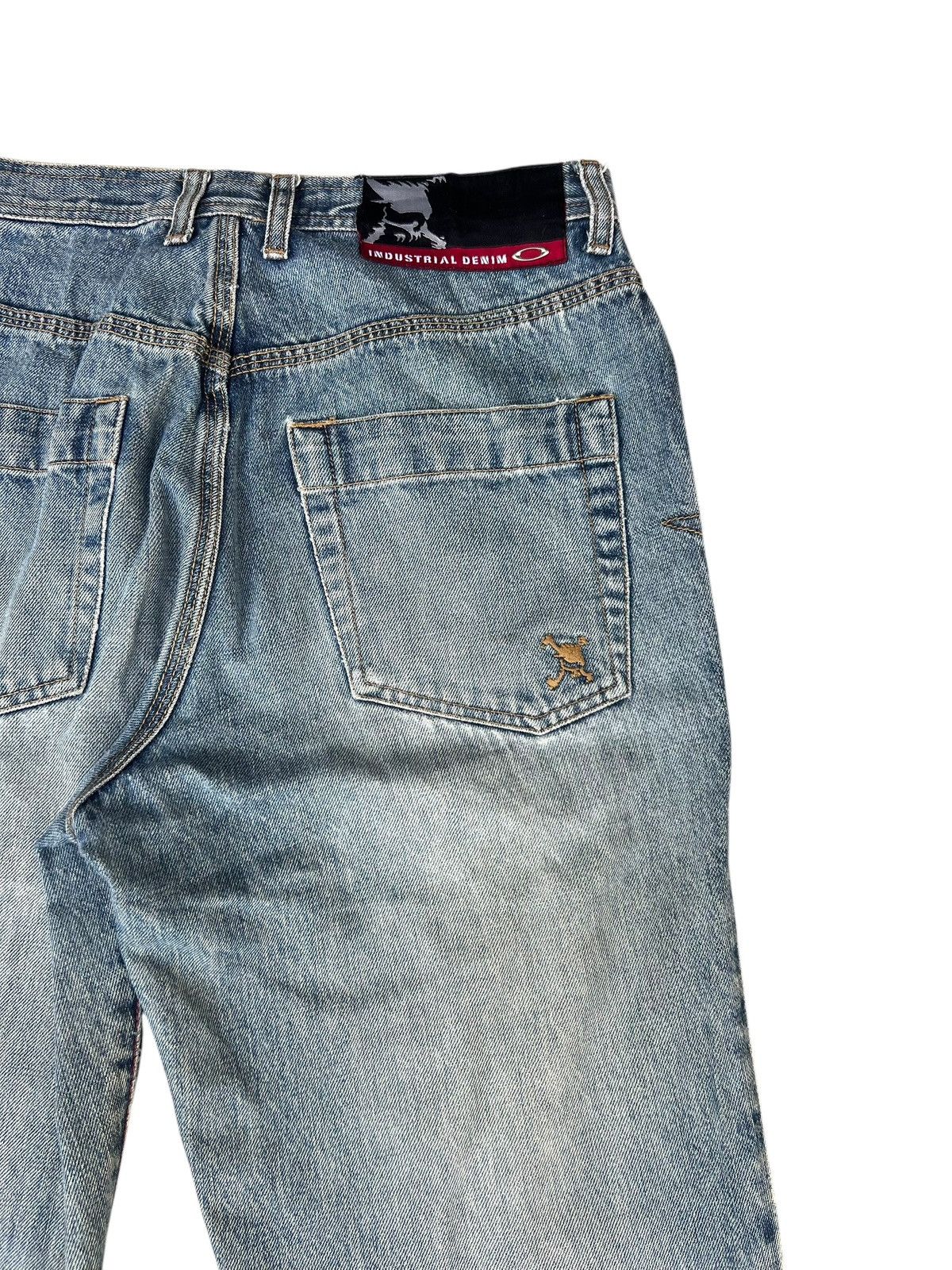Oakley Vintage Oakley Industrial Denim Distressed Mud Jeans Size US 30 / EU 46 - 17 Thumbnail