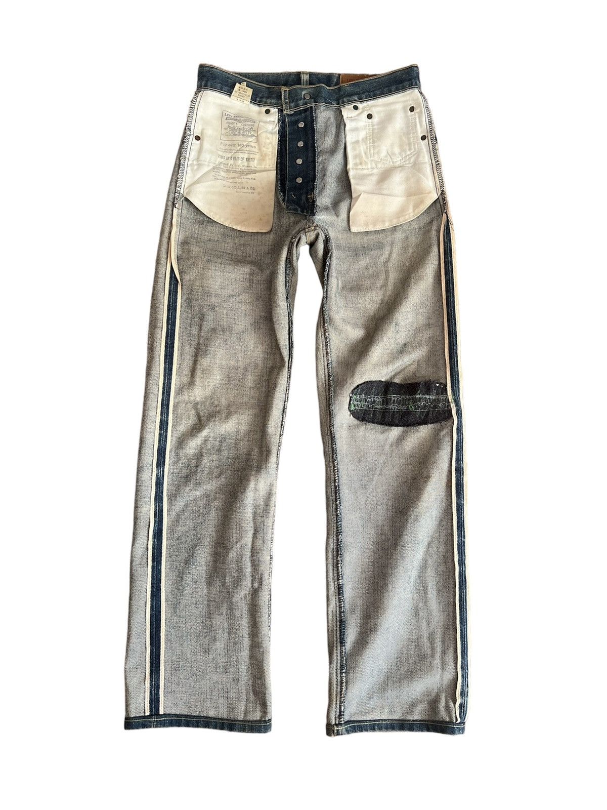 Levi's 🔥Rare🔥 Levi’s 503BXX Big E Redline W30 L34 Denim Distressed Size US 30 / EU 46 - 17 Thumbnail
